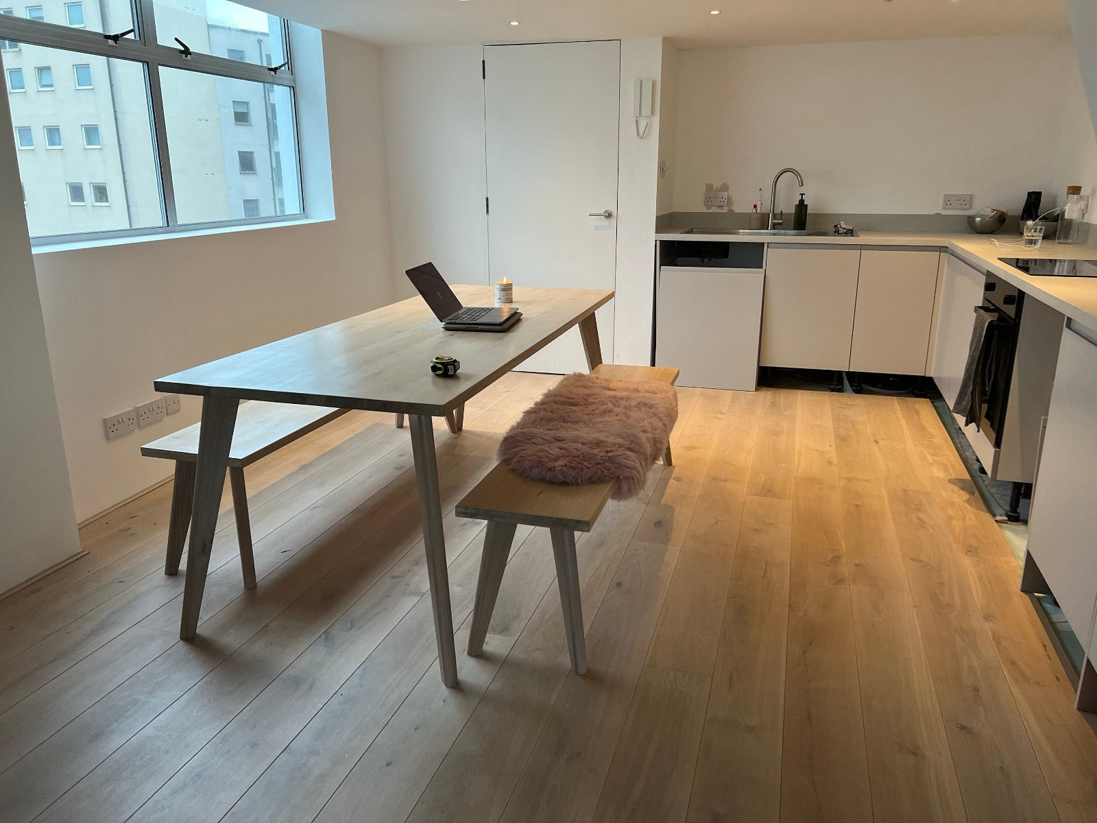solid wood benches and seating, custom made and handcrafted. Here is the oakwell dining set in solid oak