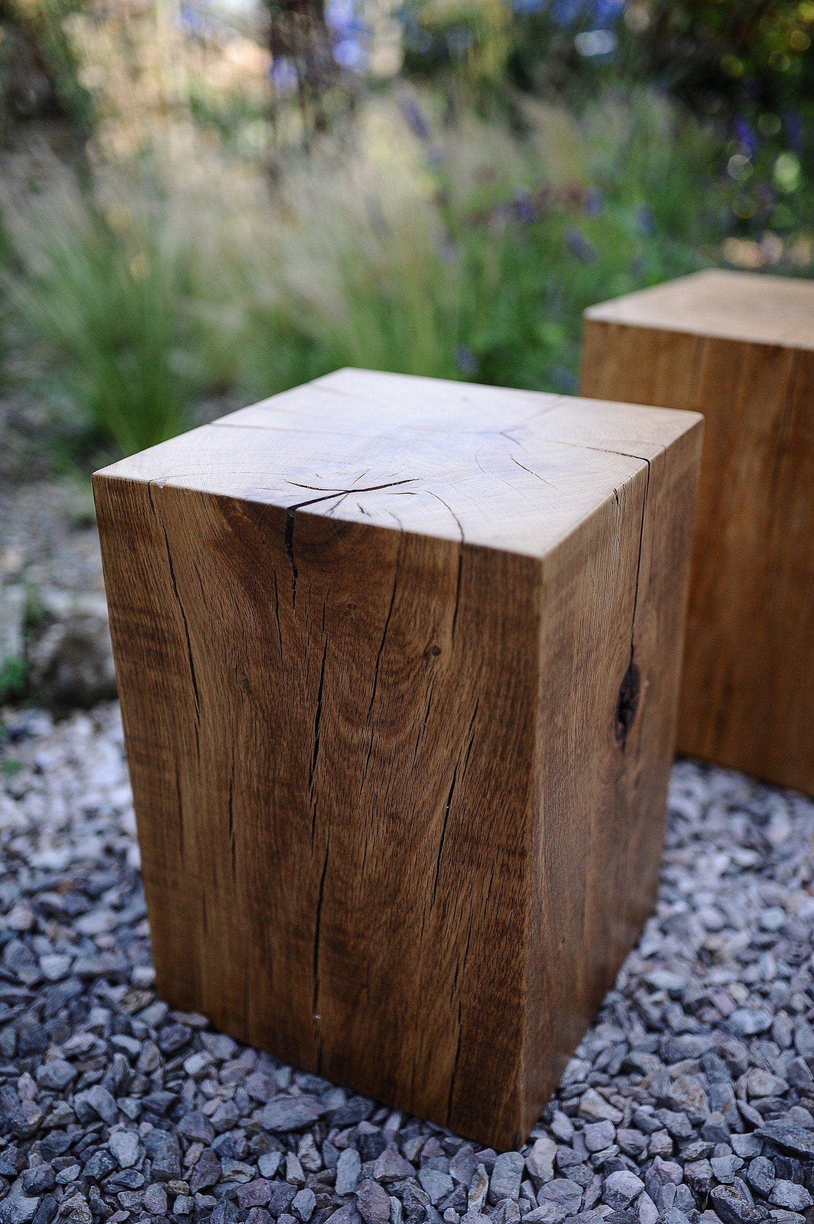7MAGOKfurniture Home & Garden Solid Oak Magic Cubes, Coffee Table or Side Table, Indoor & Outdoor