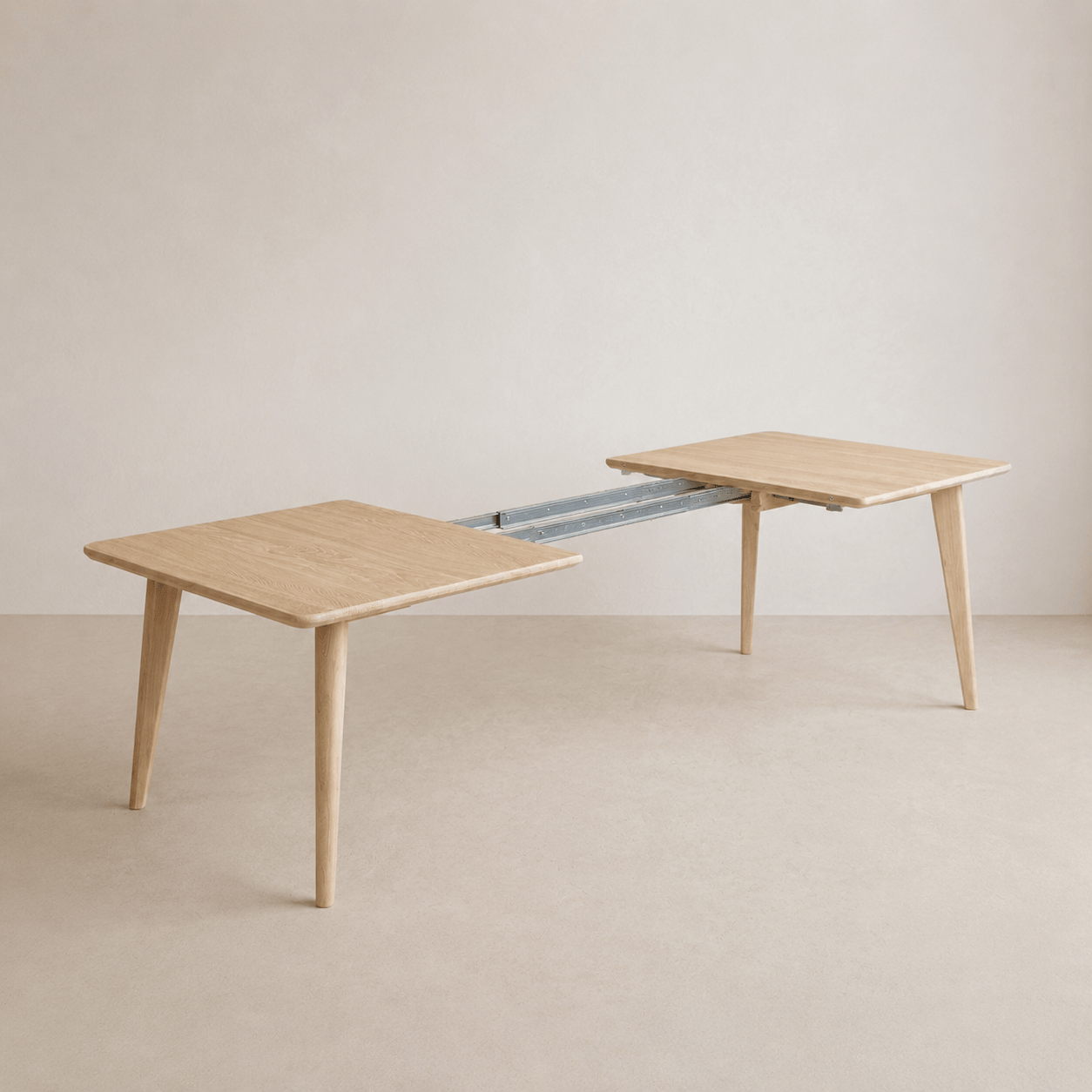 7MAGOKfurniture Kitchen & Dining Room Tables Extendable Narrow Oak Dining Table | Handmade in UK | KANTAR Collection
