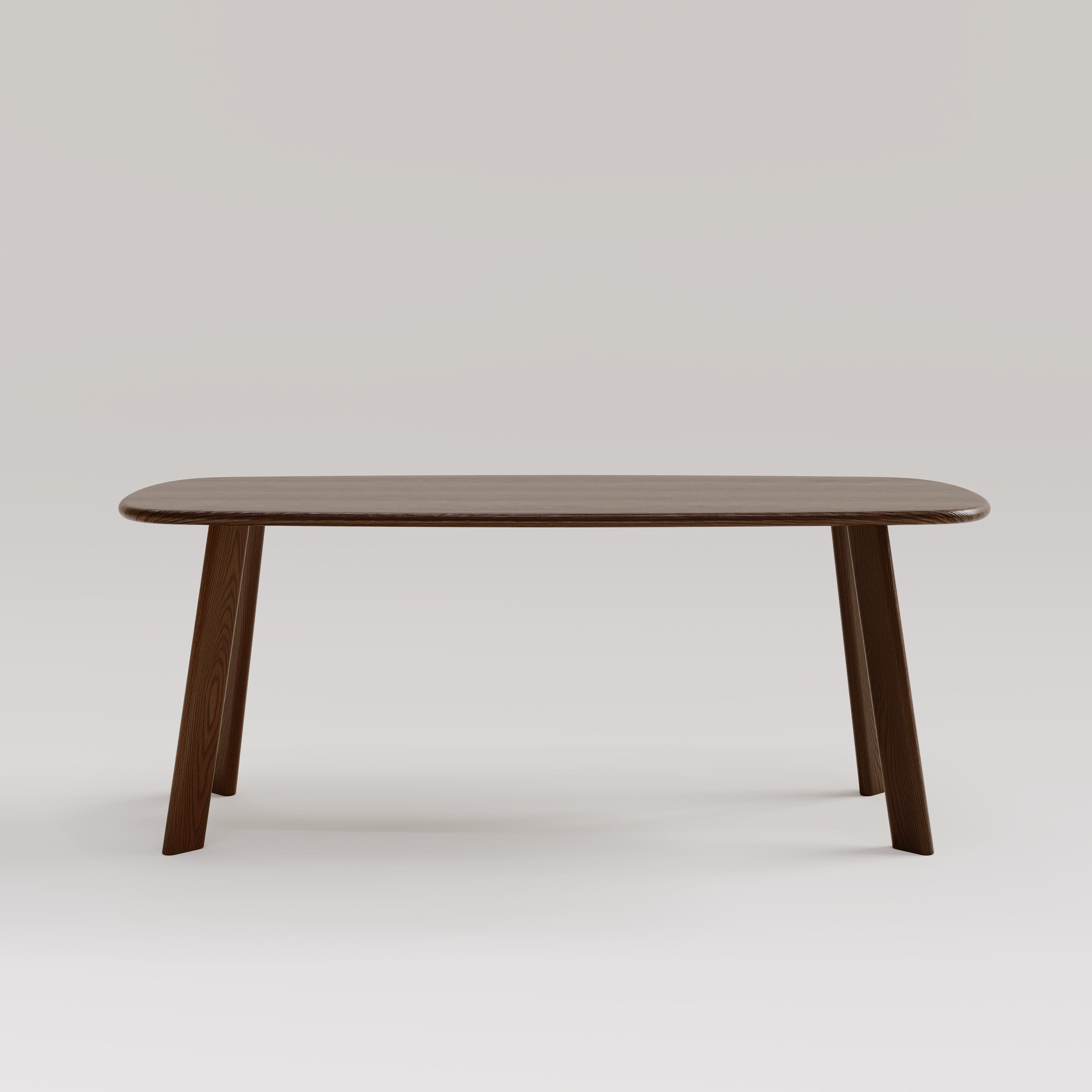 7MAGOKfurniture Kitchen & Dining Room Tables Oval Solid Oak Dining Table, Smoked or White Oak Finish | MILAN Collection