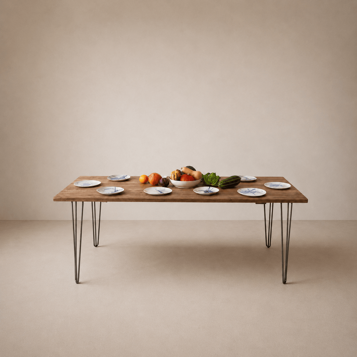 7MAGOKfurniture Kitchen & Dining Room Tables Reclaimed Wood Dining Table, Made to Order, Hairpin Legs | RECLAIMED Collection