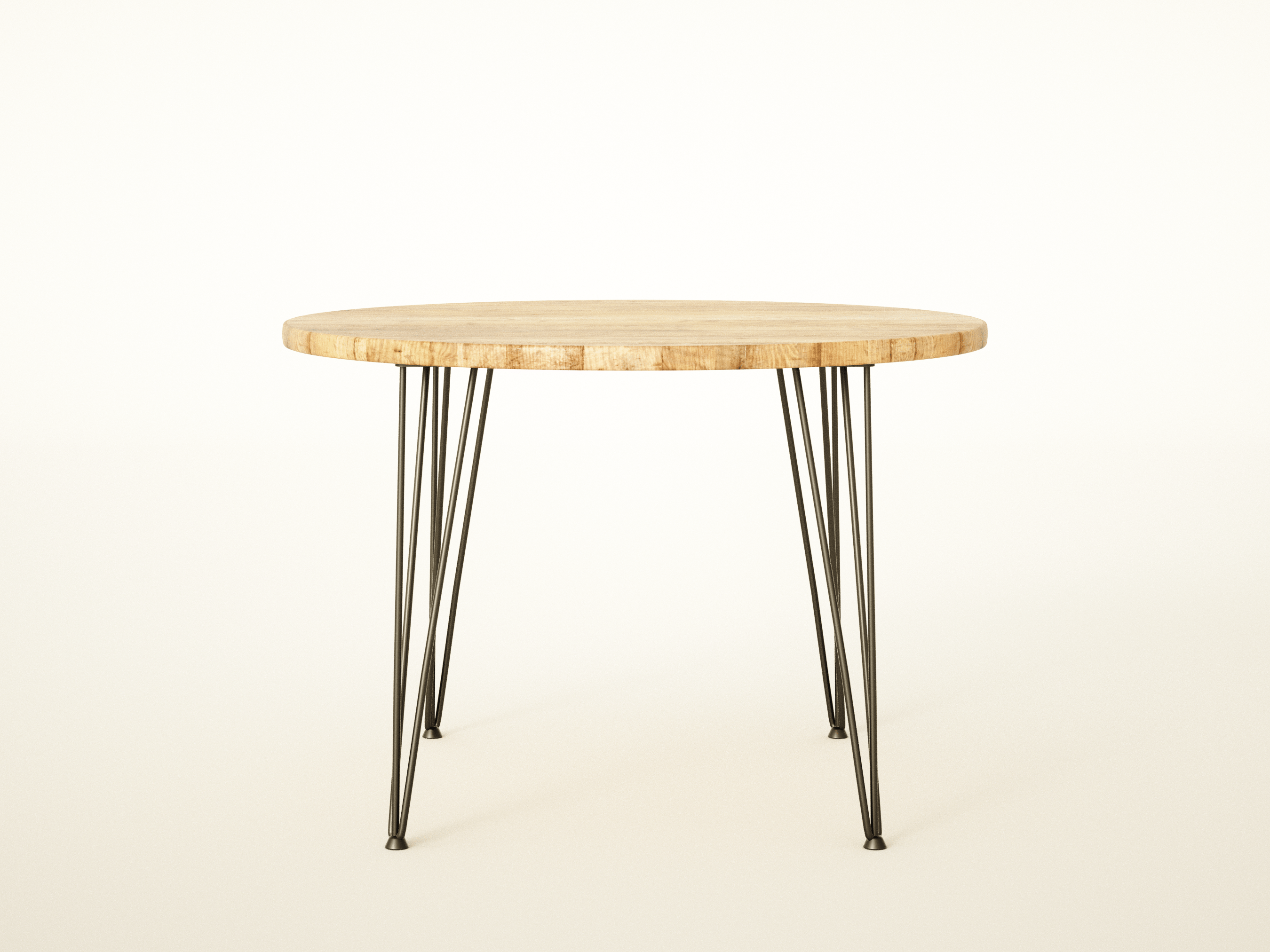 7MAGOKfurniture Kitchen & Dining Room Tables Round Dining Table, 4 & 6 Seater, Reclaimed Wood on Hairpin Legs | RECLAIMED Collection