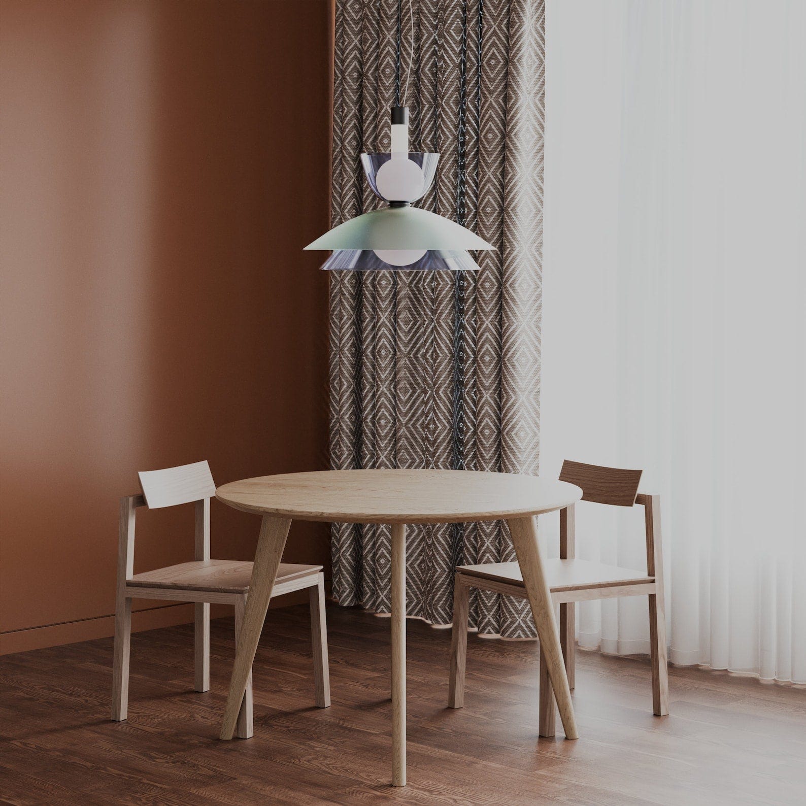 7MAGOKfurniture Kitchen & Dining Room Tables Round Dining Table, 4-Legged, Solid Oak, 4–6 Seater | KANTAR Collection