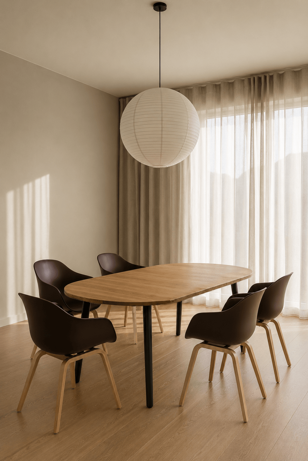 7MAGOKfurniture Kitchen & Dining Room Tables Round Extendable Oak Dining Table | GAIA Collection