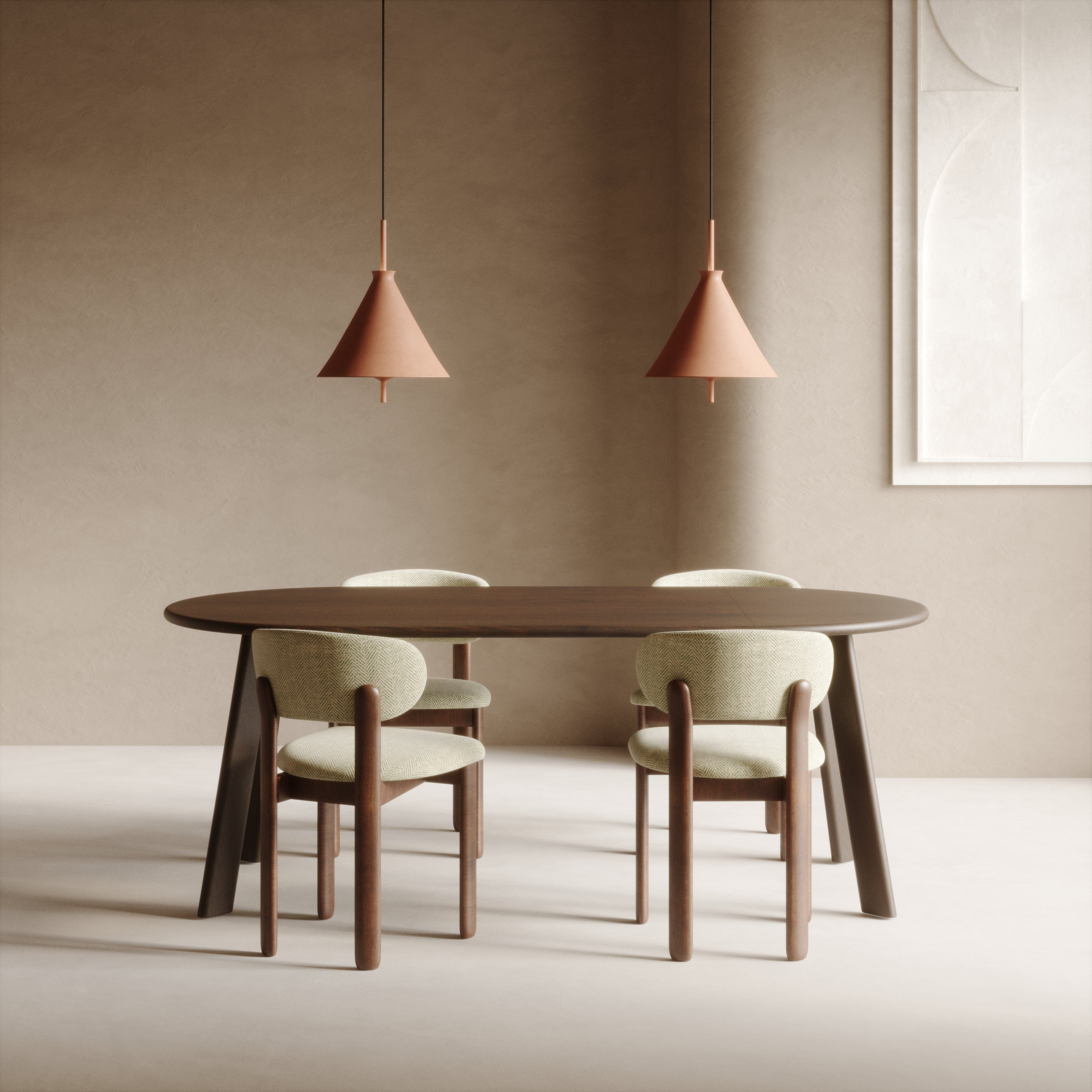 7MAGOKfurniture Kitchen & Dining Room Tables Round Extendable Solid Oak Dining Table, Sustainable Wood | MILAN Collection