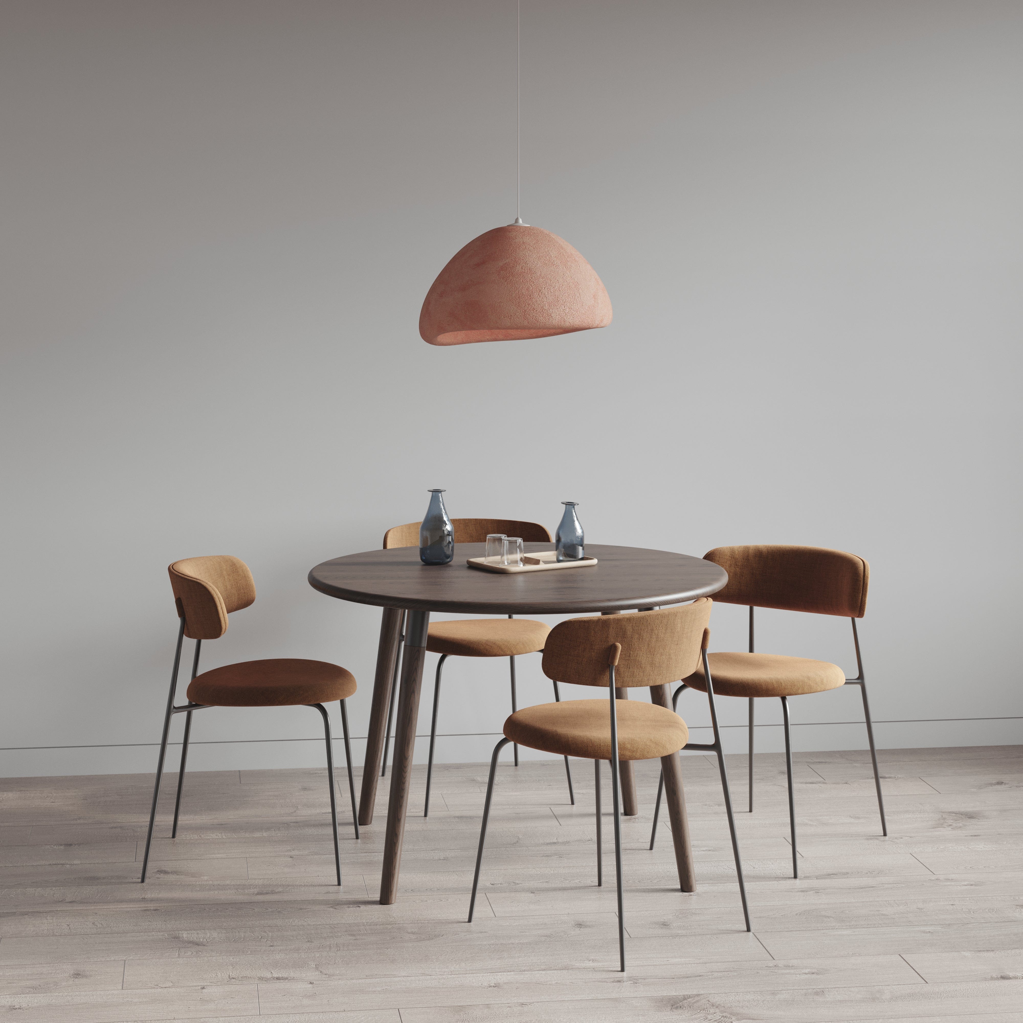 7MAGOKfurniture Kitchen & Dining Room Tables Round Solid Oak Dining Table, Seats 2–6, Custom Finish | KALMA Collection