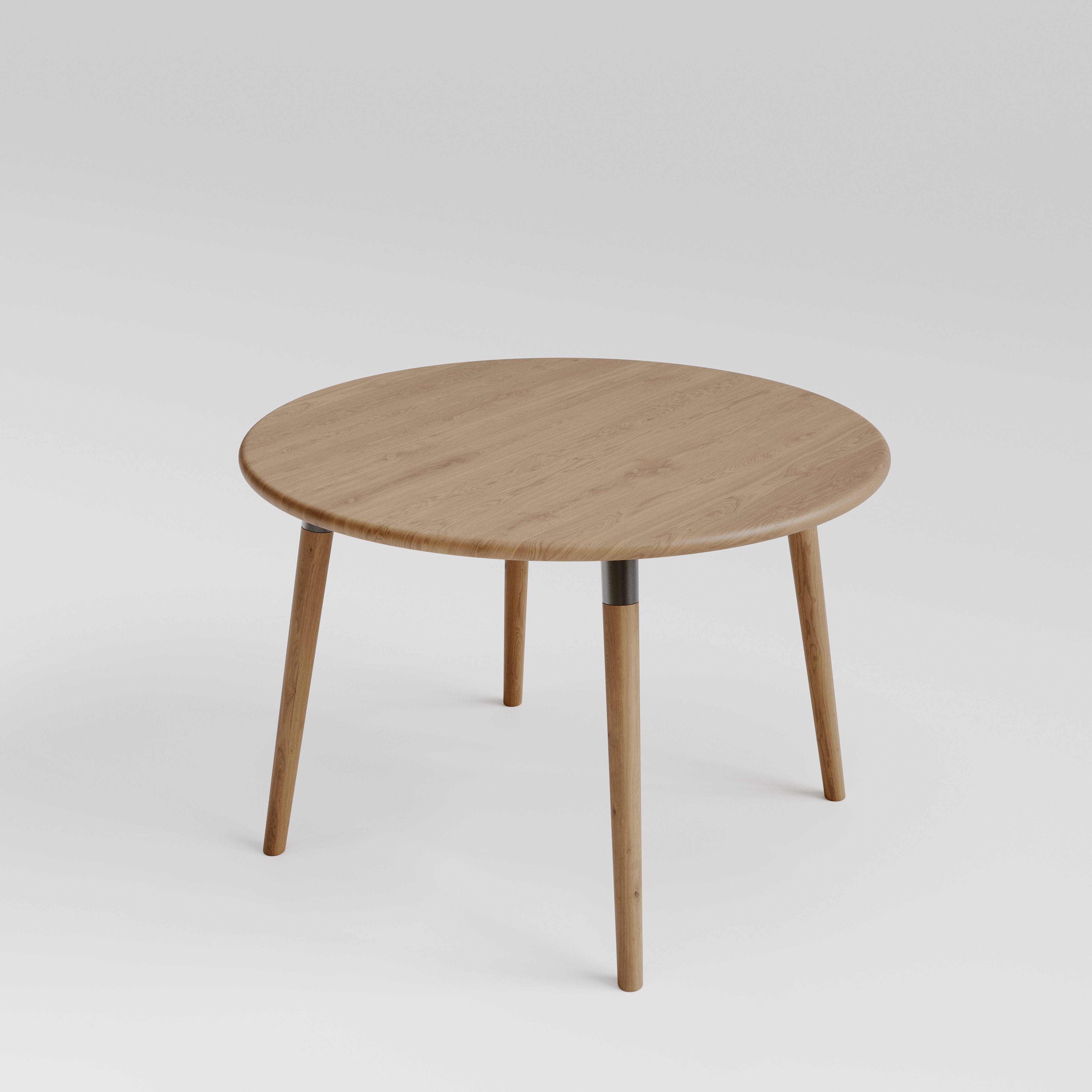 7MAGOKfurniture Kitchen & Dining Room Tables Round Solid Oak Dining Table, Seats 2–6, Custom Finish | KALMA Collection