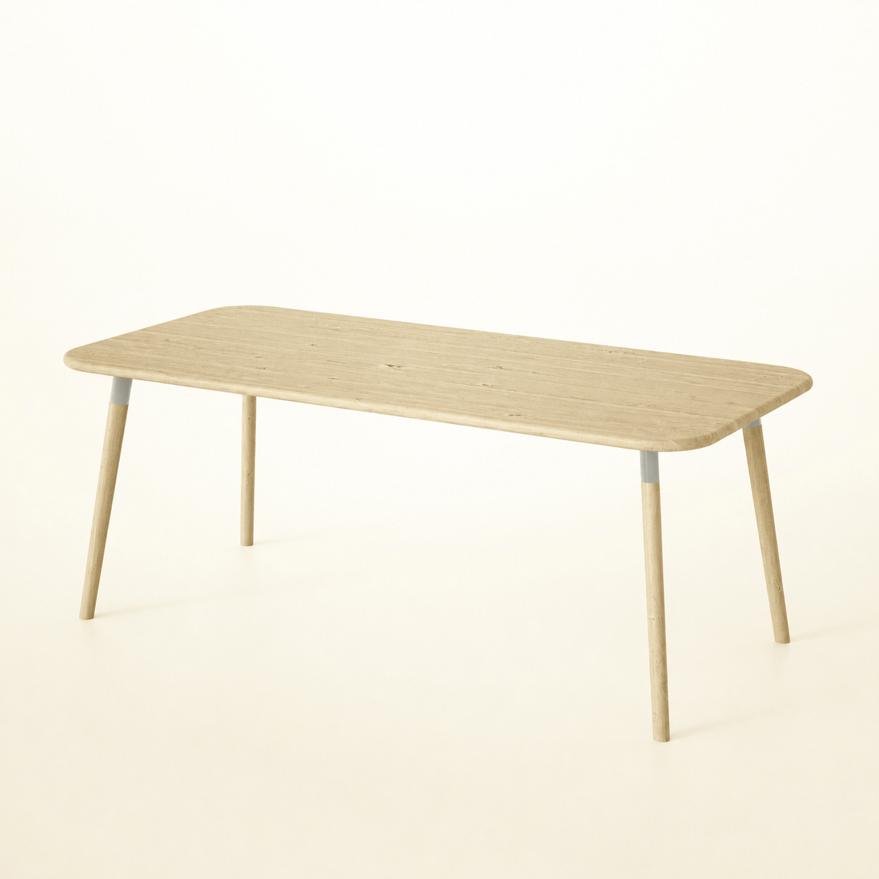 7MAGOKfurniture Kitchen & Dining Room Tables Solid Oak Rectangular Dining Table, 4–8 Seater, Danish Tapered Legs | KALMA Collection