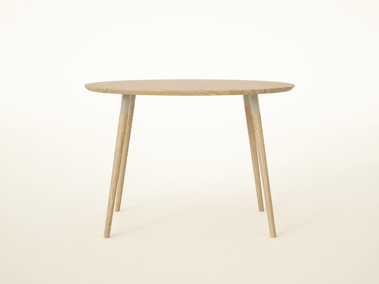 7MAGOKfurniture Kitchen & Dining Room Tables Solid Oak Round Dining Table, Danish Tapered Legs, Handmade | SOPHIA Collection