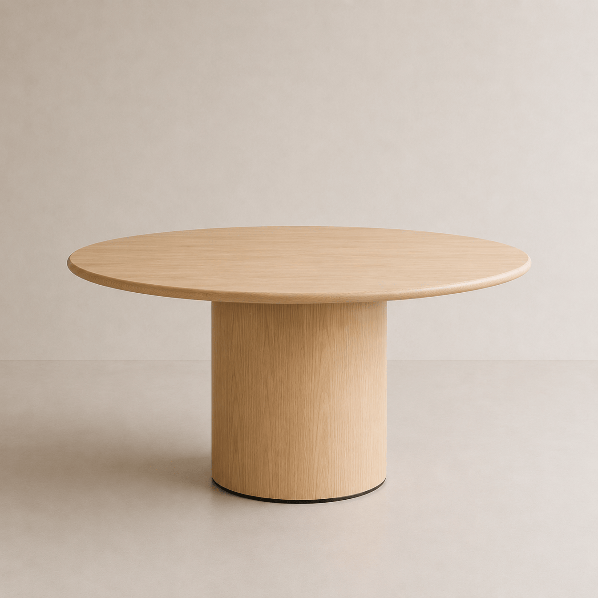7MAGOKfurniture Kitchen & Dining Room Tables Solid Oak Round Dining Table, Round Pedestal Base | PEDESTAL Collection