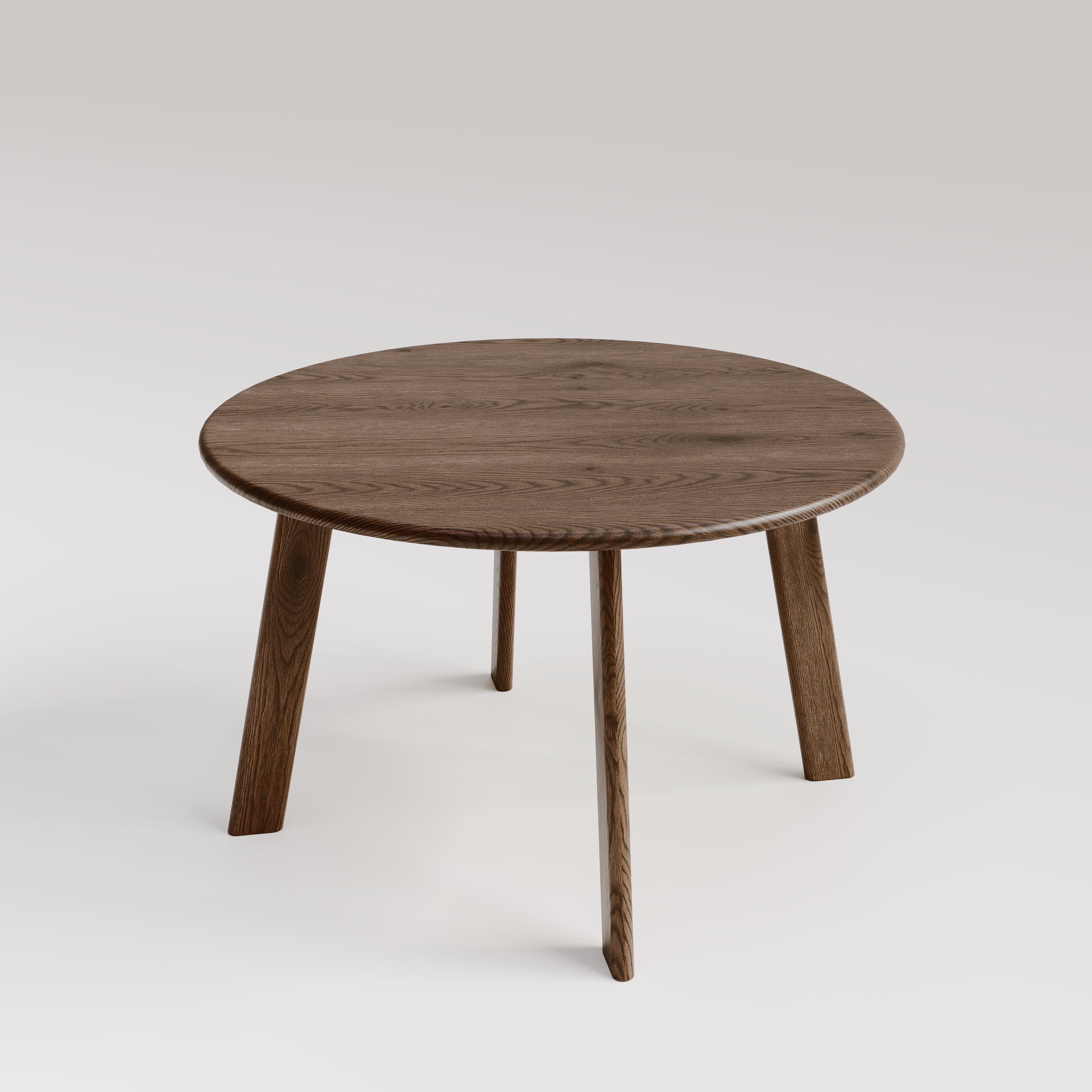 7MAGOKfurniture Kitchen & Dining Room Tables Solid Oak Round Dining Table, Seats 2–6, Custom Finish | MILAN Collection
