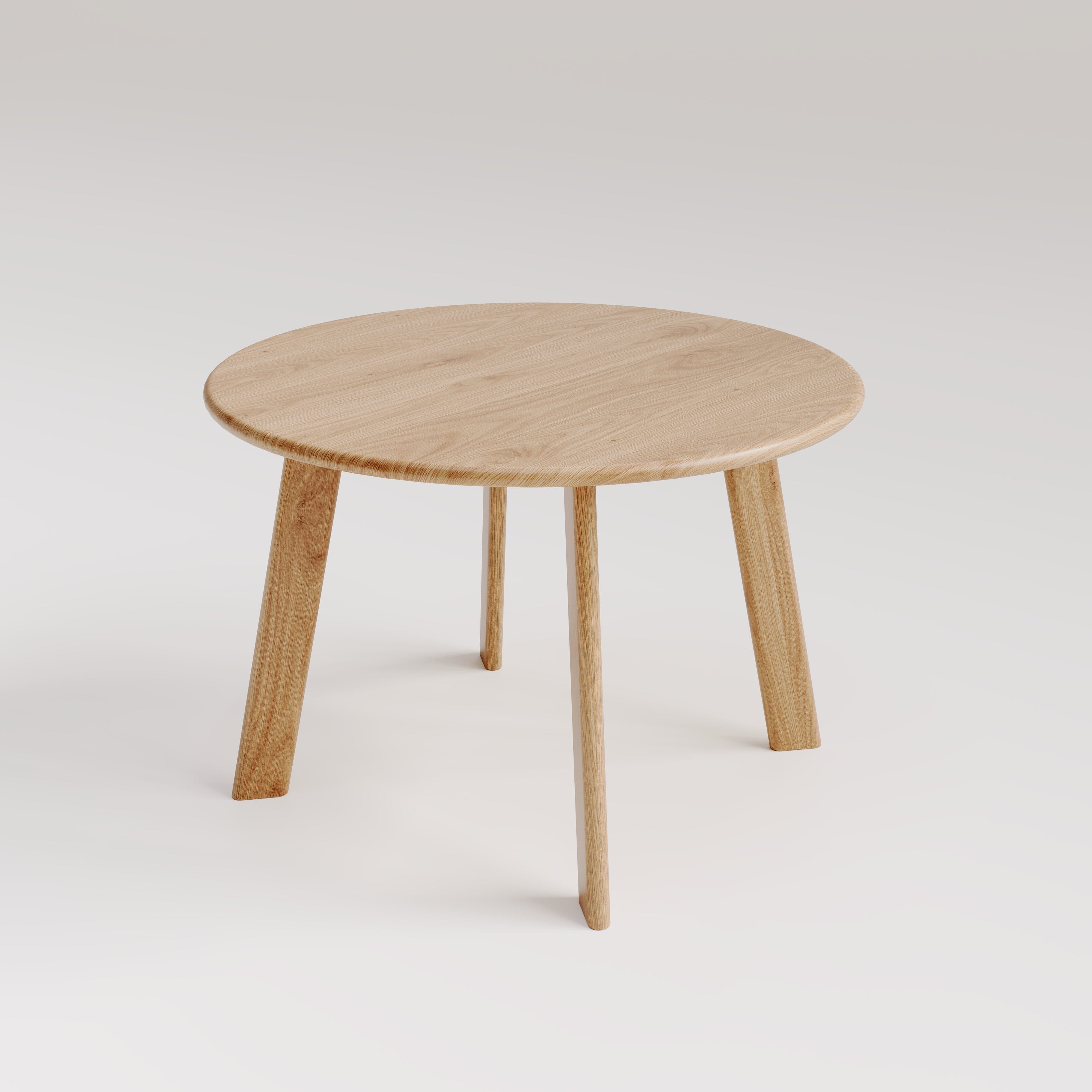 7MAGOKfurniture Kitchen & Dining Room Tables Solid Oak Round Dining Table, Seats 2–6, Custom Finish | MILAN Collection