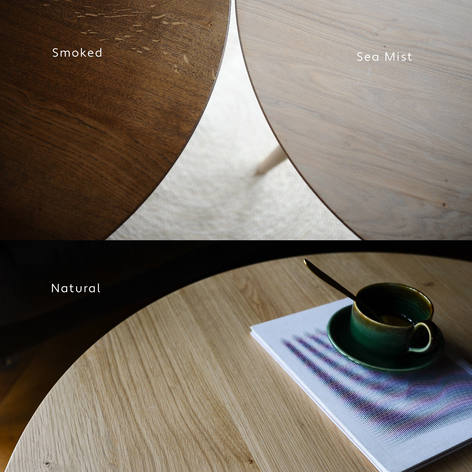 Dining Table, Sustainable Solid Oak, Colour and Size Options, Customisable / SOPHIA Collection