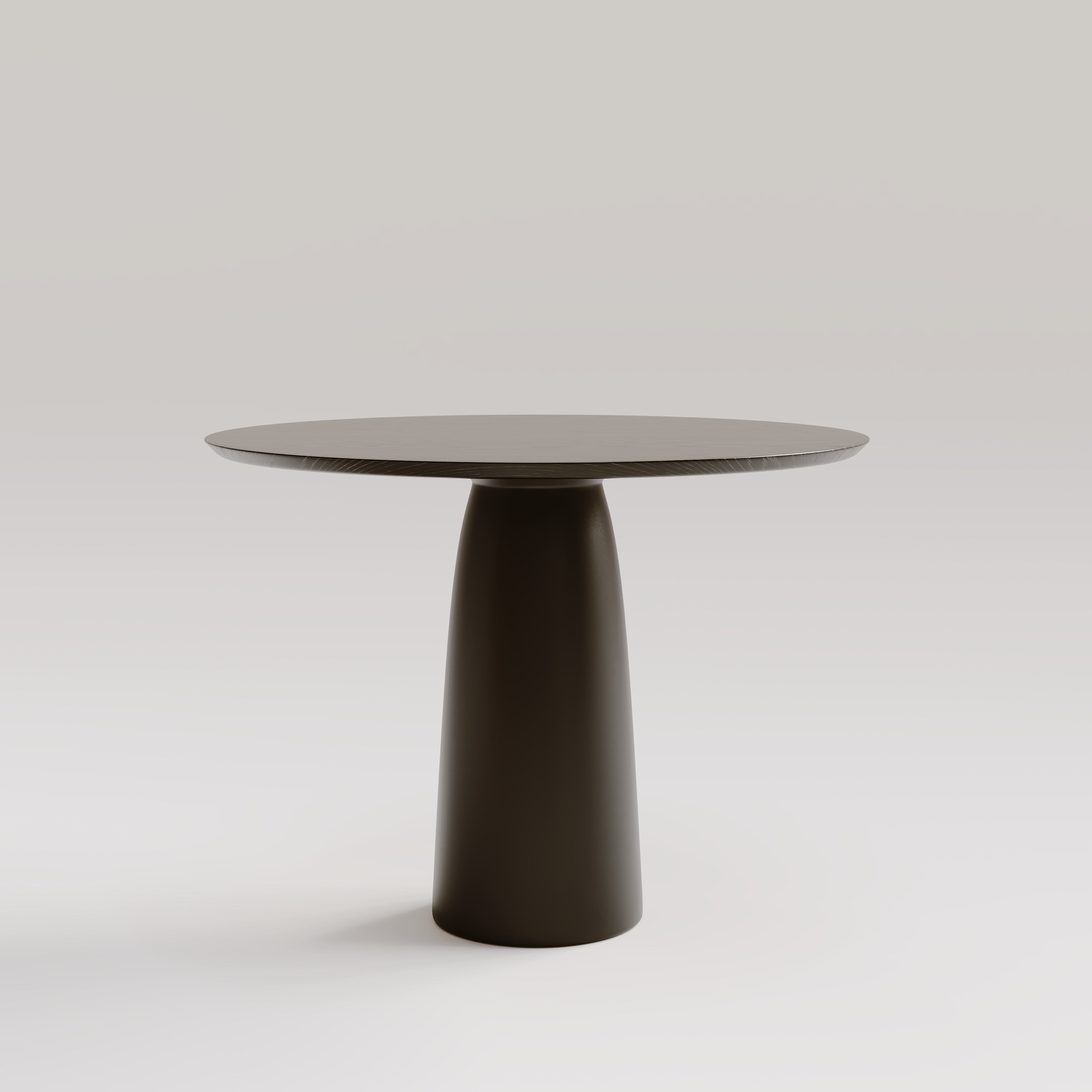 ¡NUEVO! Mesa de comedor redonda con base central, roble macizo, sostenible, colección KWIN