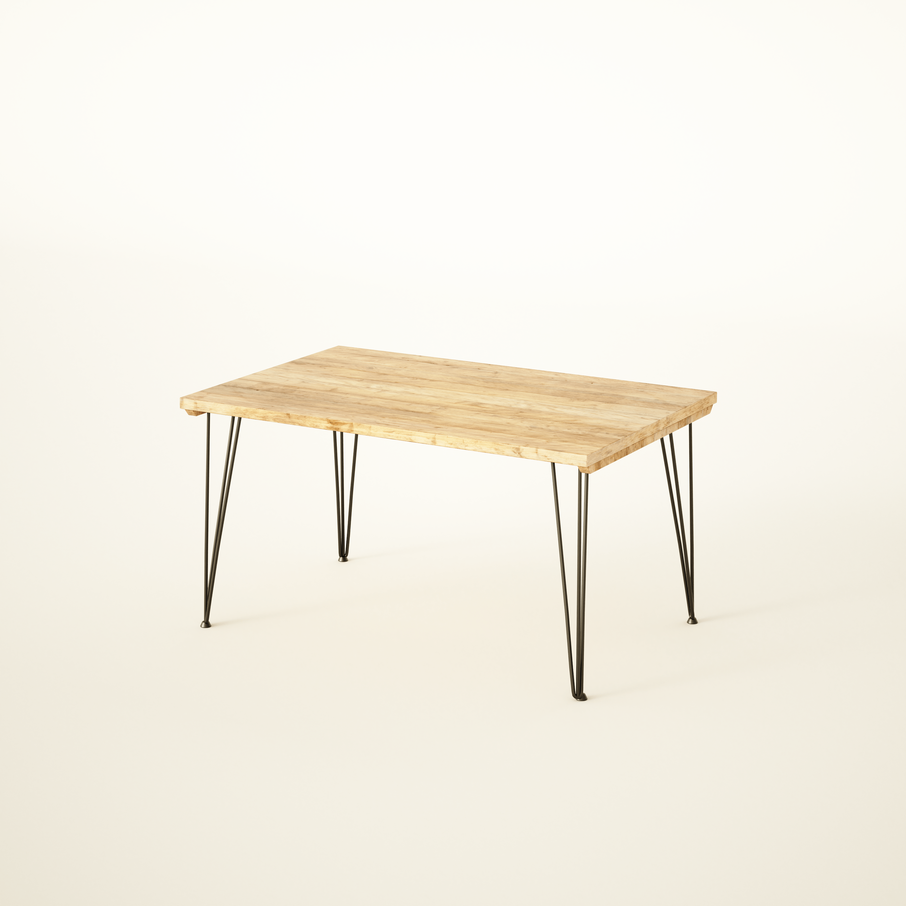 Extendable Dining Table, Scaffold top, Retro Hairpin / RECLAIMED Collection