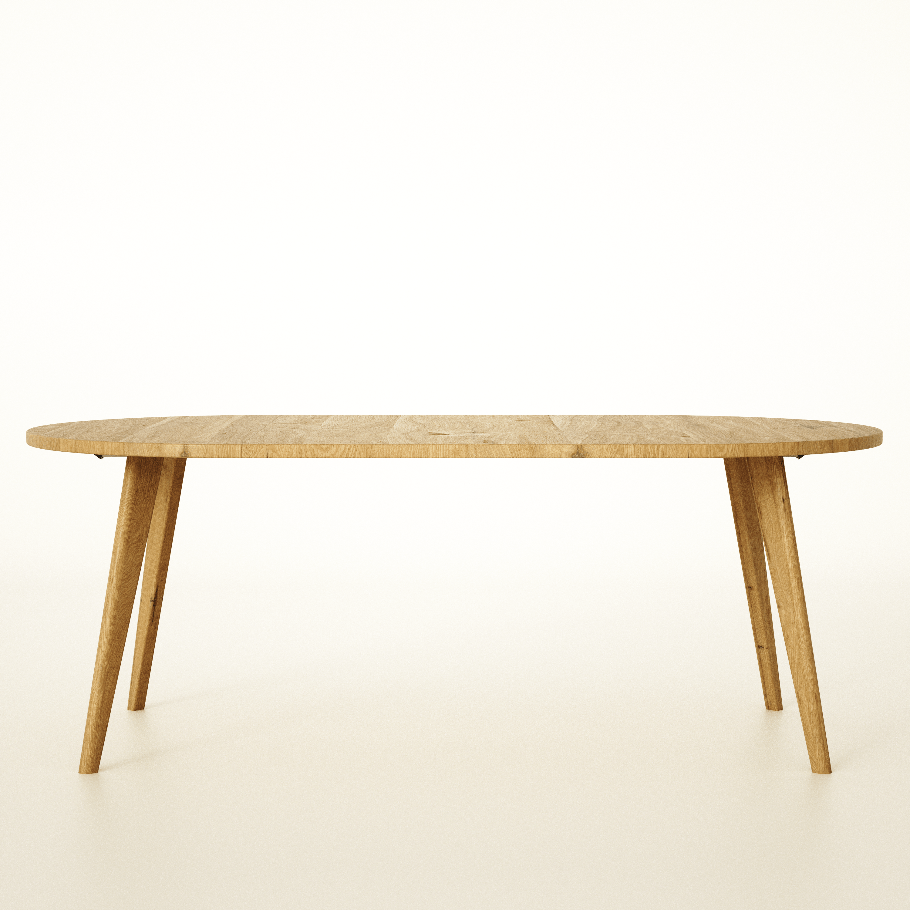 Runder, ausziehbarer Tisch aus massiver Eiche, 6–10 Sitzplätze / OAKWELL-Kollektion