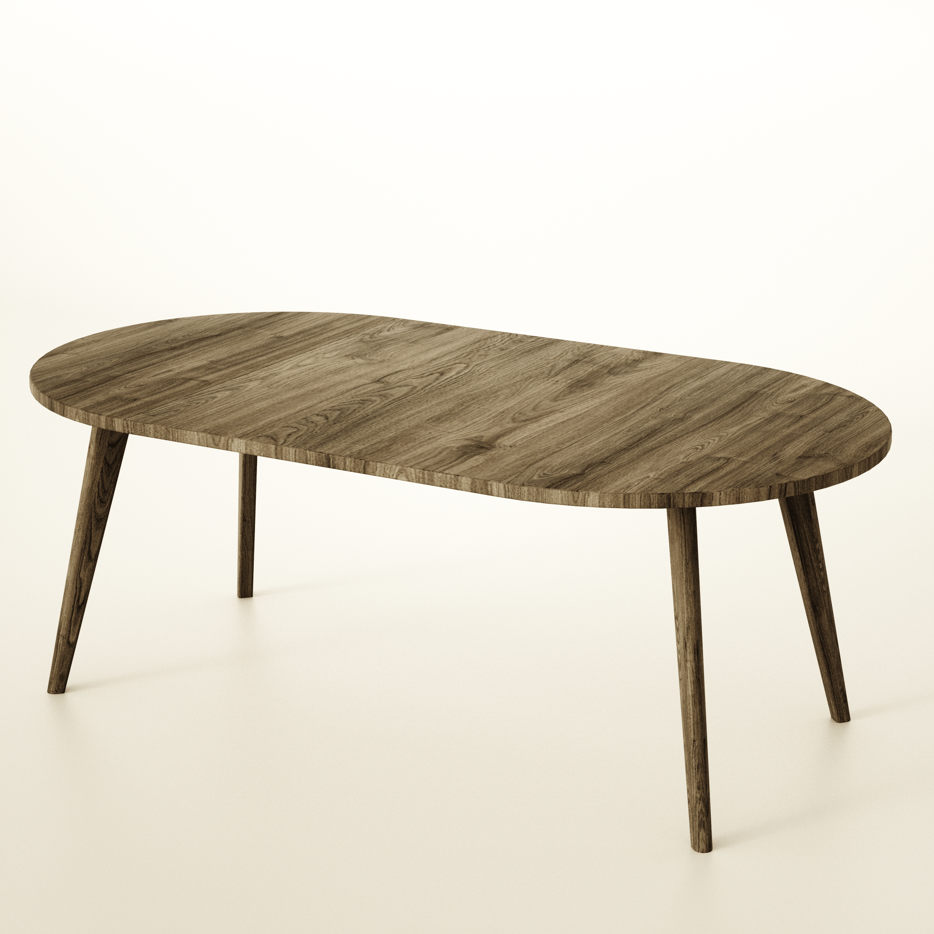Runder, ausziehbarer Tisch aus massiver Eiche, 6–10 Sitzplätze / OAKWELL-Kollektion