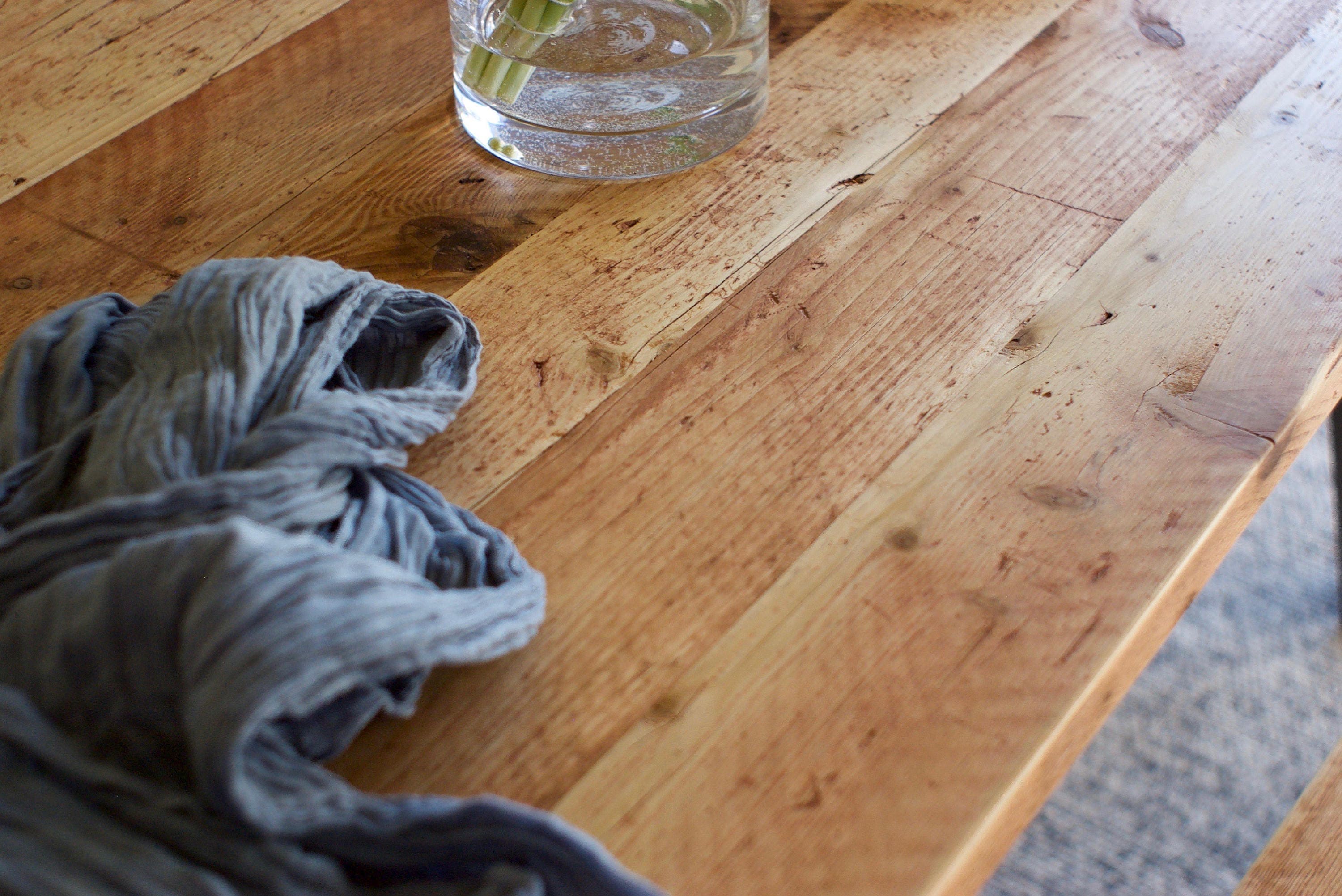 7MAGOKfurniture Kitchen & Dining Room Tables Industrial Dining Table, Reclaimed Wood on A-Frame Steel Legs | INDUSTRIAL Collection