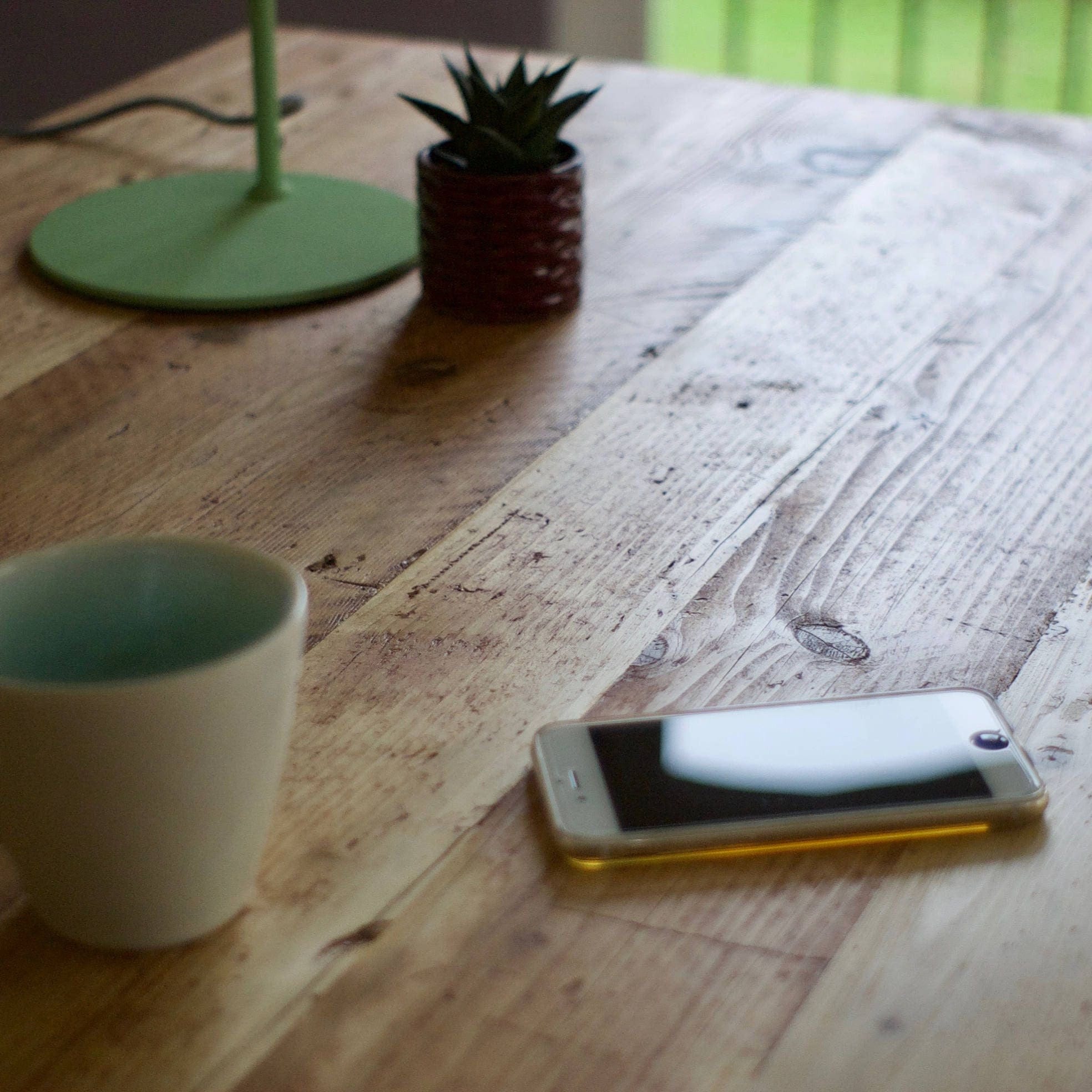Desk on Hairpin Legs, Solid Authentic Reclaimed Wood / RECLAIMED Collection