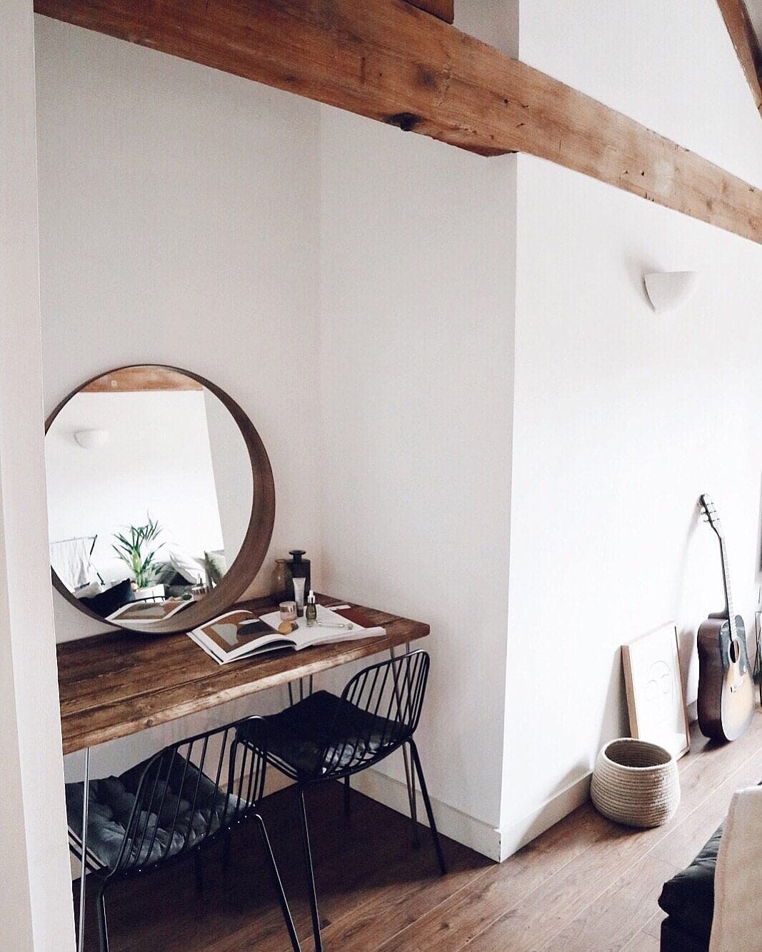 Desk on Hairpin Legs, Solid Authentic Reclaimed Wood / RECLAIMED Collection