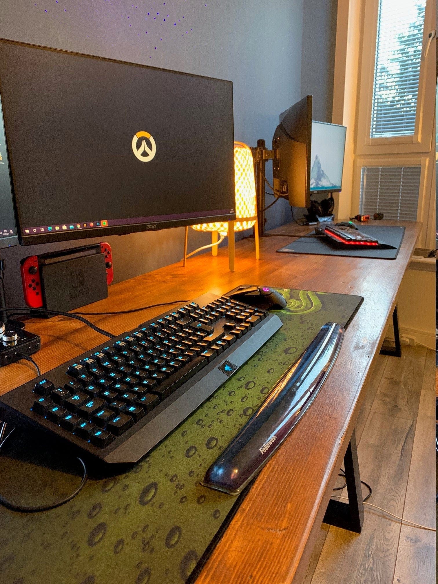 Home Office Long desk, Workstation, Reclaimed wood on Steel Legs, INDUSTRIAL Collection