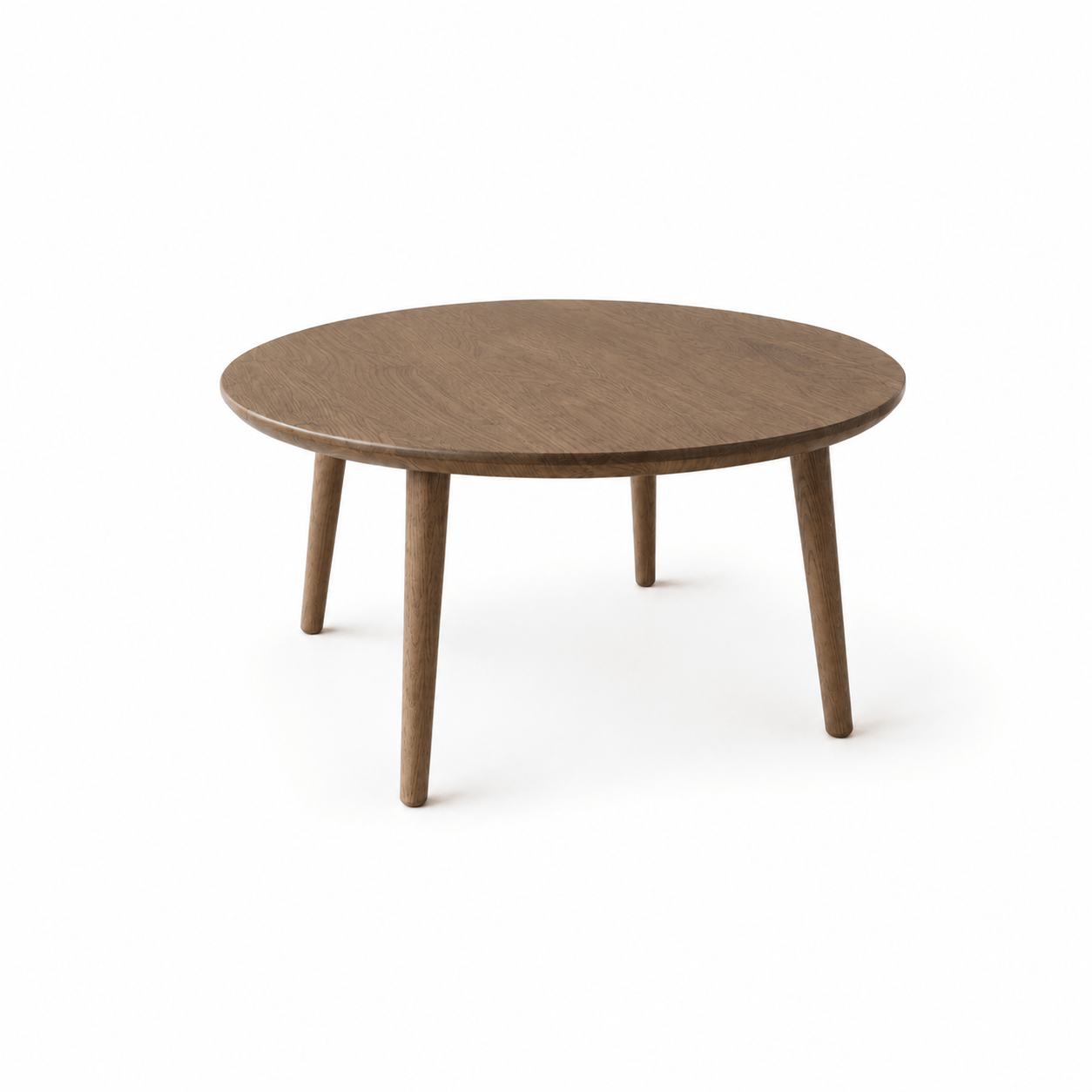 7MAGOKfurniture Coffee Tables Solid Oak Round Coffee Table, Customisable Scandinavian Design | SOPHIA Collection