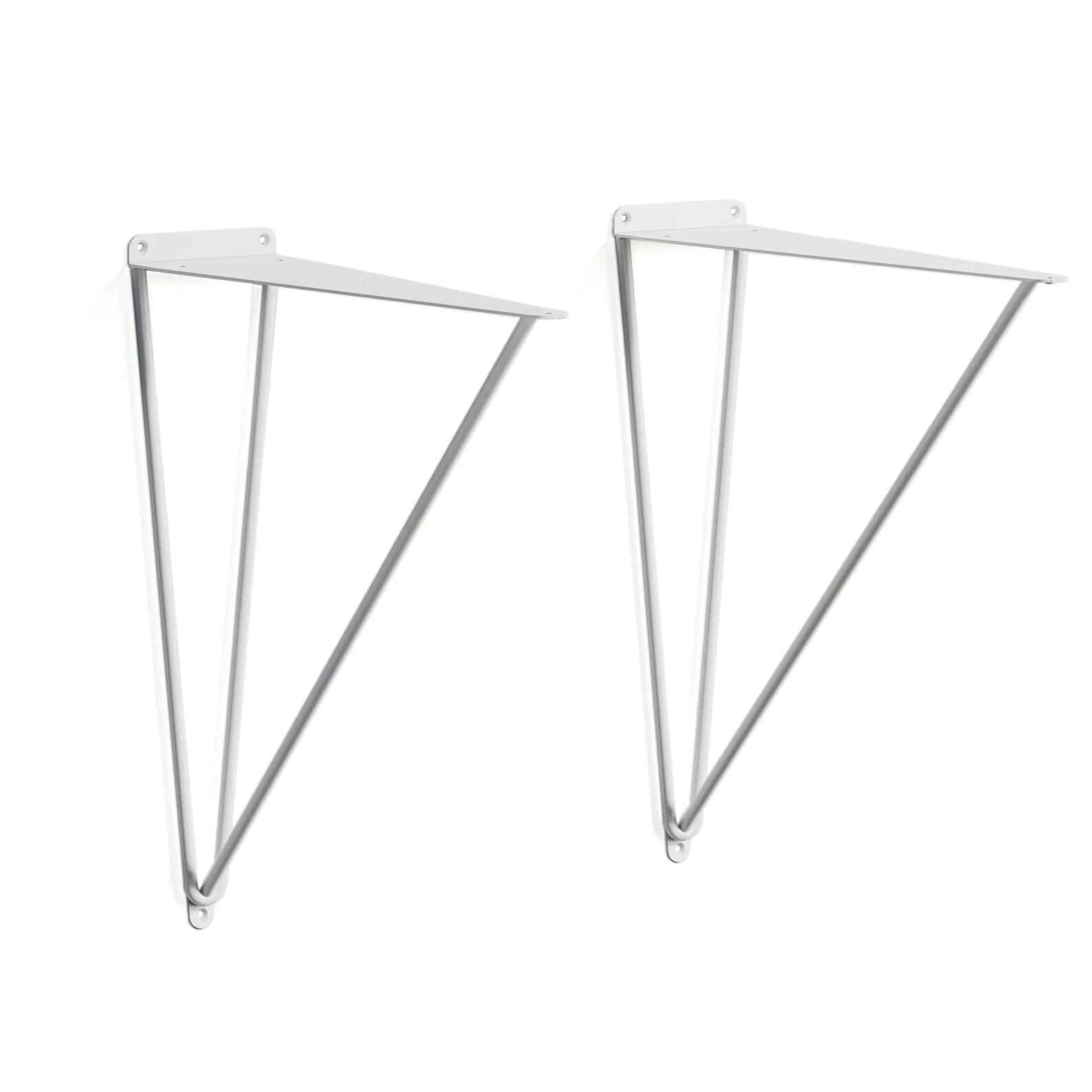 7MAGOKfurniture Desks Oak Desk on Hairpin Wall Brackets, Minimalist, Customisable | DESK Collection