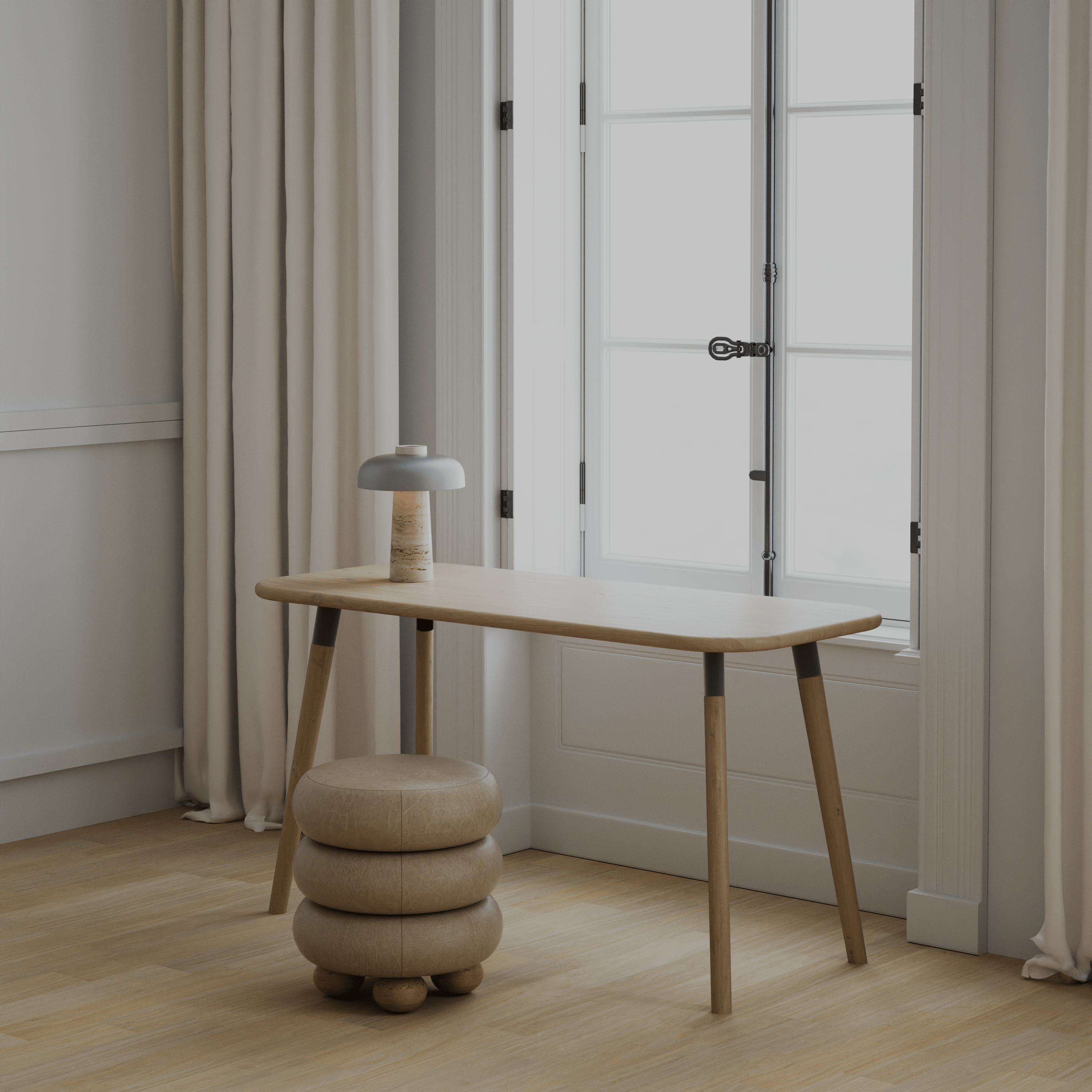 7MAGOKfurniture Desks Solid Oak Desk or Vanity Table, Sustainable, Customisable | KALMA Collection