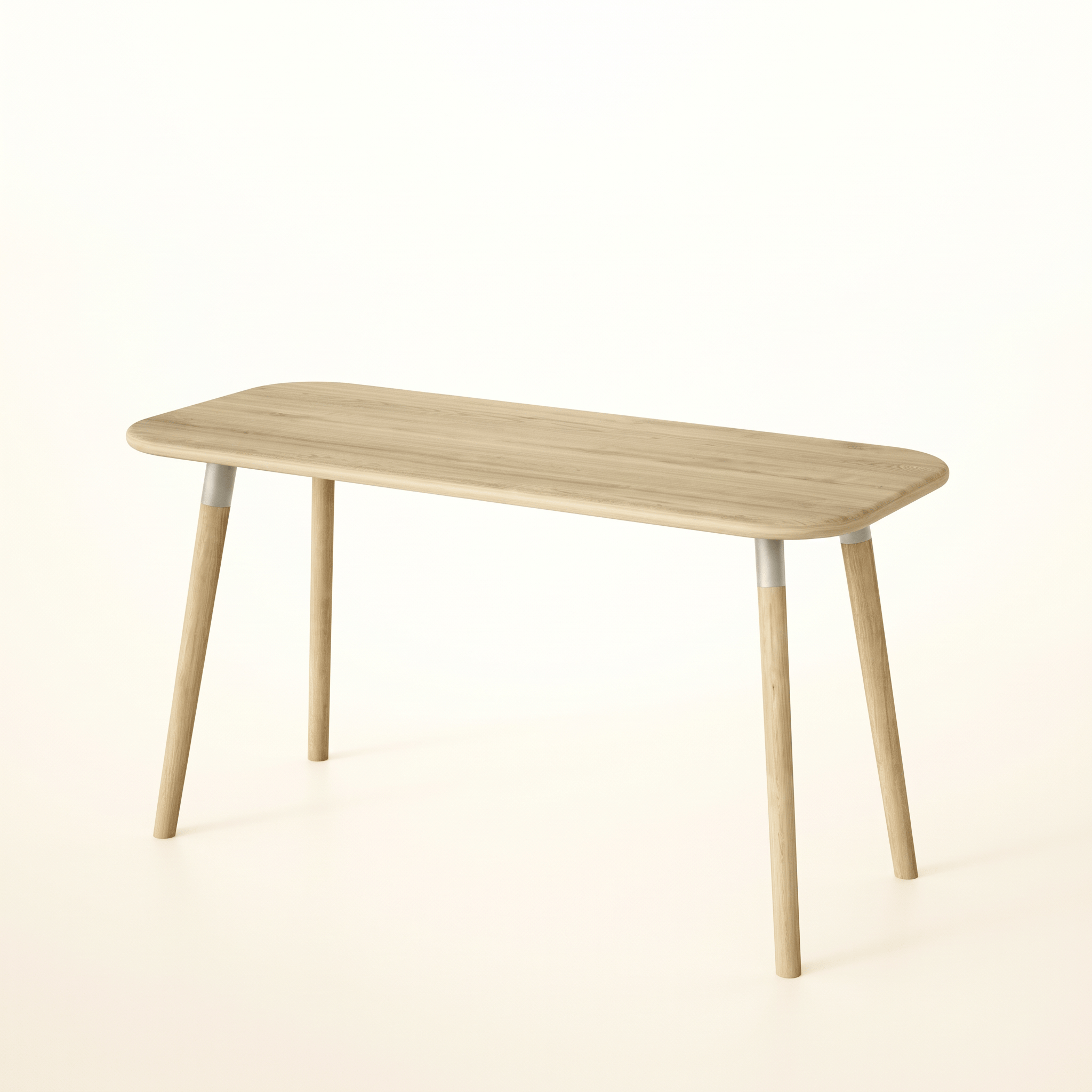 7MAGOKfurniture Desks Solid Oak Home Office Desk with Curved Edges | KALMA Collection