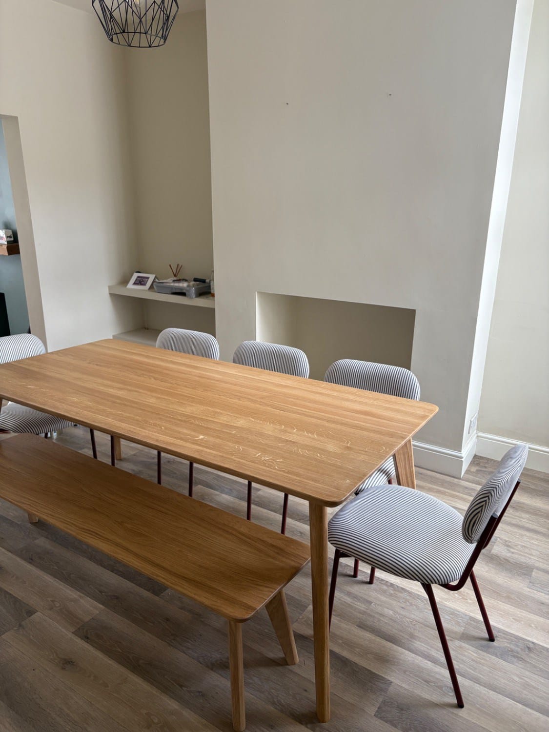 7MAGOKfurniture Dining Table & Bench Set Solid Oak Rectangular Dining Table & Bench Set, 4–8 Seater | KANTAR Collection