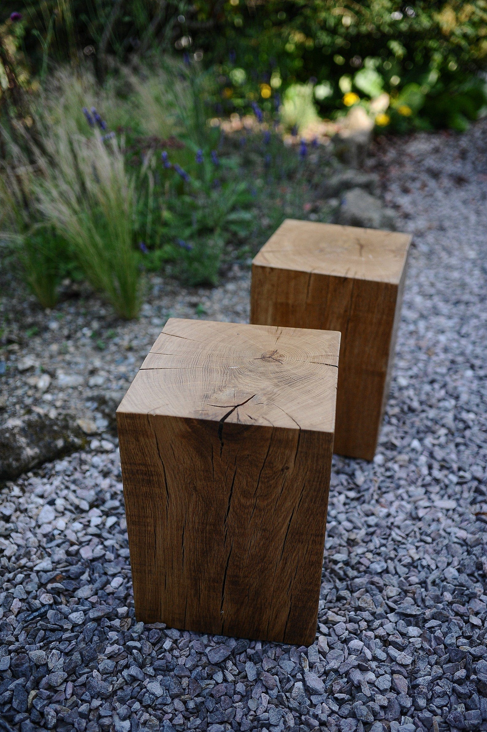 7MAGOKfurniture Home & Garden Solid Oak Magic Cubes, Coffee Table or Side Table, Indoor & Outdoor