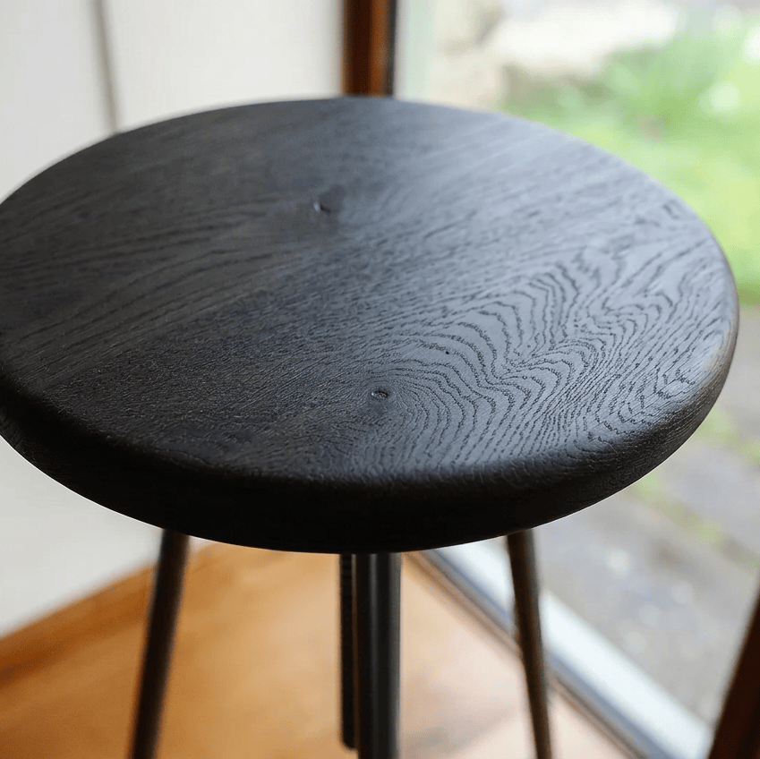 7MAGOKfurniture Kitchen & Dining Benches Solid Character Oak Prism Stool | Handmade in UK