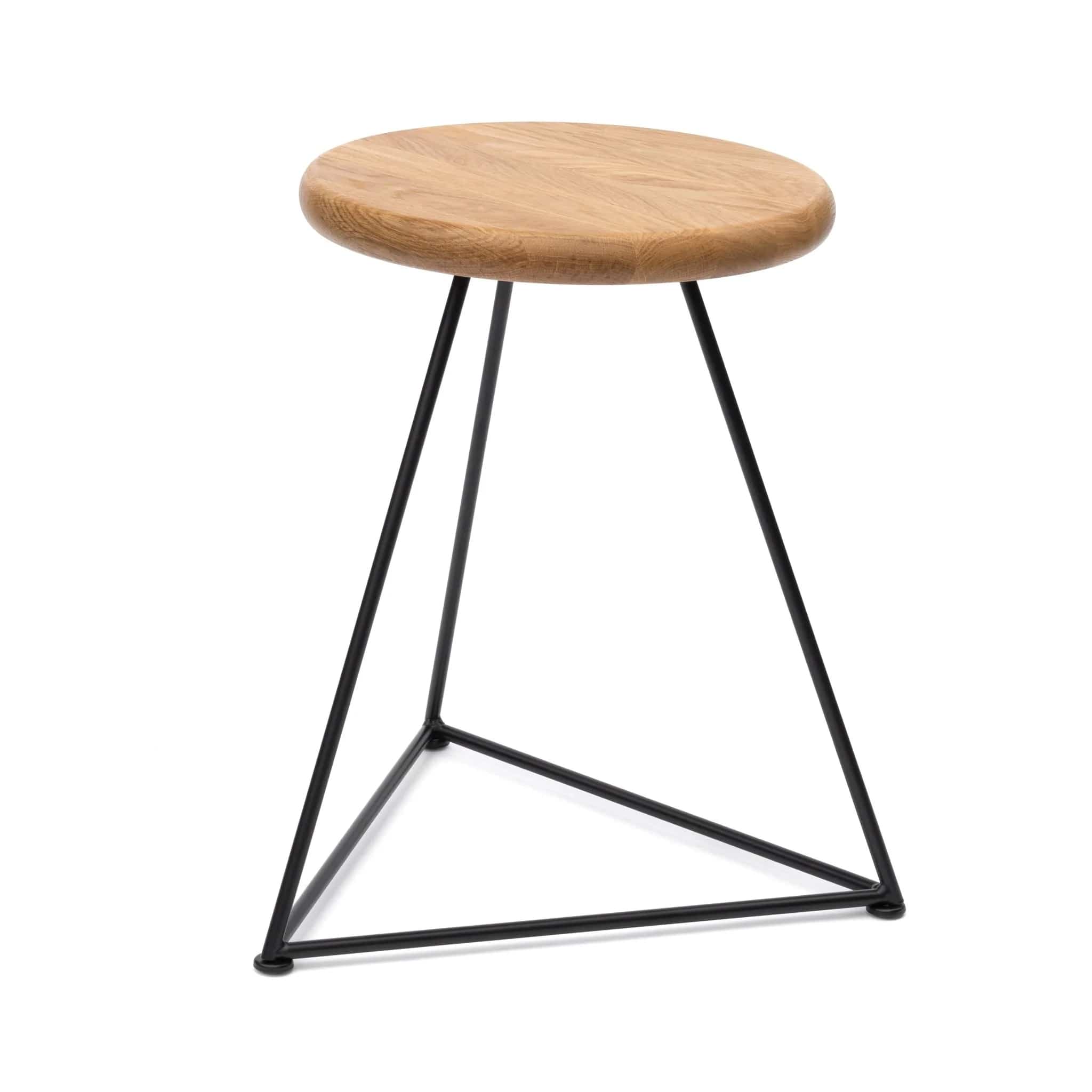 7MAGOKfurniture Kitchen & Dining Benches Solid Character Oak Prism Stool | Handmade in UK