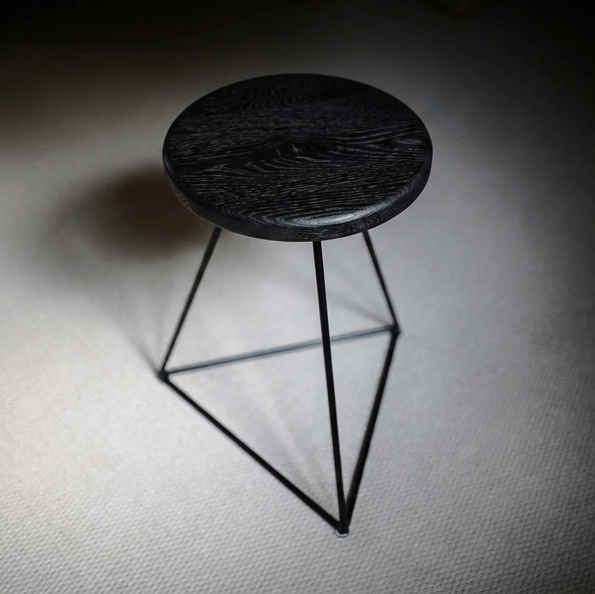7MAGOKfurniture Kitchen & Dining Benches Solid Character Oak Prism Stool | Handmade in UK