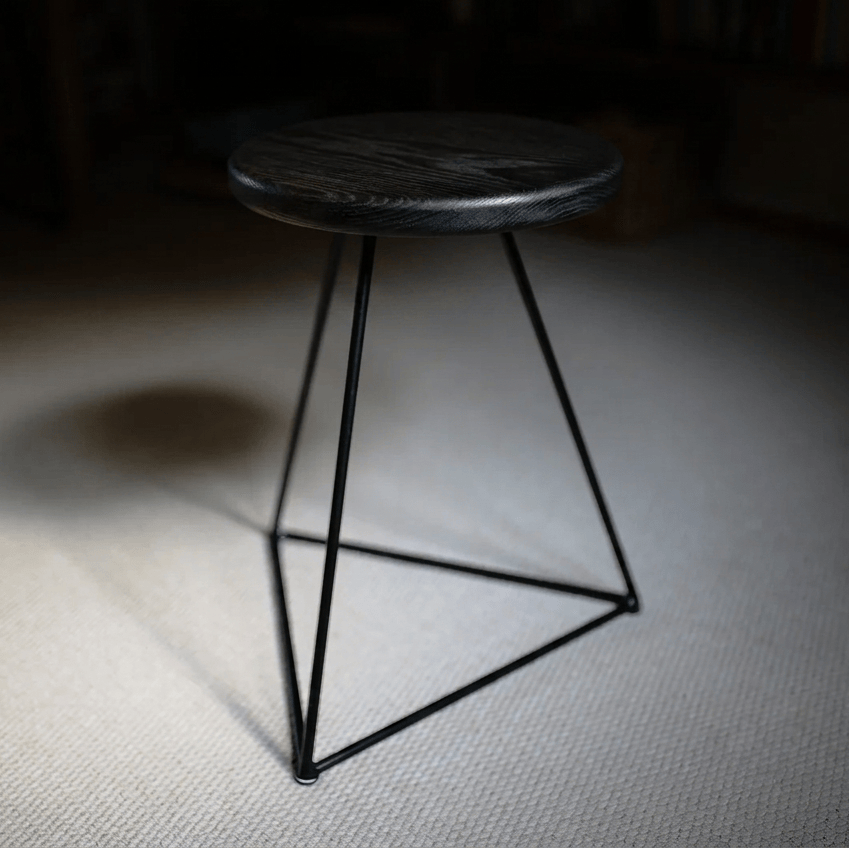 7MAGOKfurniture Kitchen & Dining Benches Solid Character Oak Prism Stool | Handmade in UK
