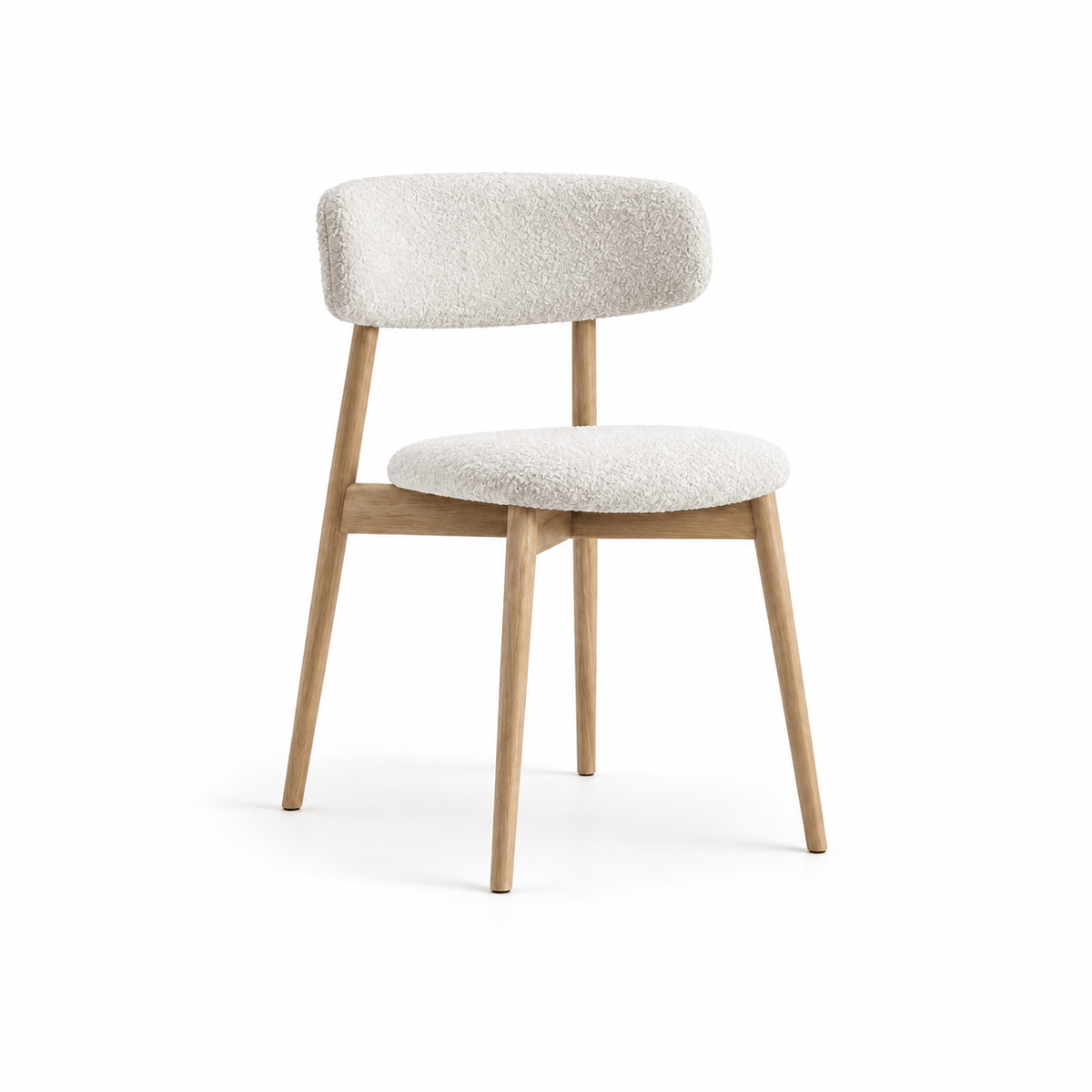 7MAGOKfurniture Kitchen & Dining chairs Dining Chair for Kitchen and Dining Room, Upholstered Oak Wood | Paris Wood