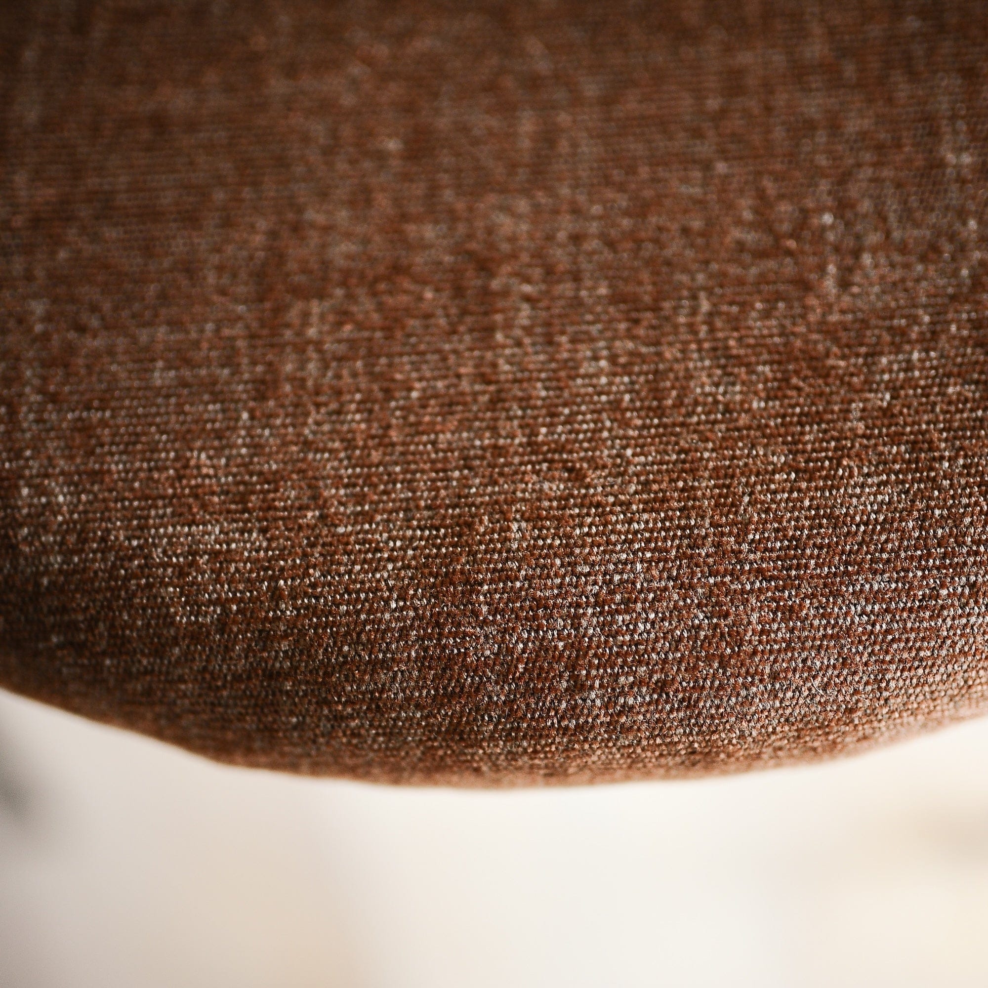 7MAGOKfurniture Kitchen & Dining chairs Upholstered Dining Chair, Brown & White Fabric, Steel Legs | x2 PARIS Chairs (brown)