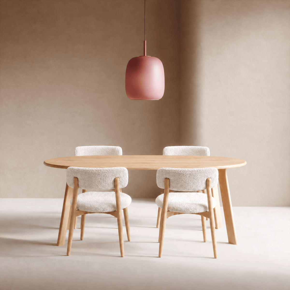 7MAGOKfurniture Kitchen & Dining Furniture Sets Extending Round Dining Table & PARIS WOOD Chair set | MILAN COLLECTION