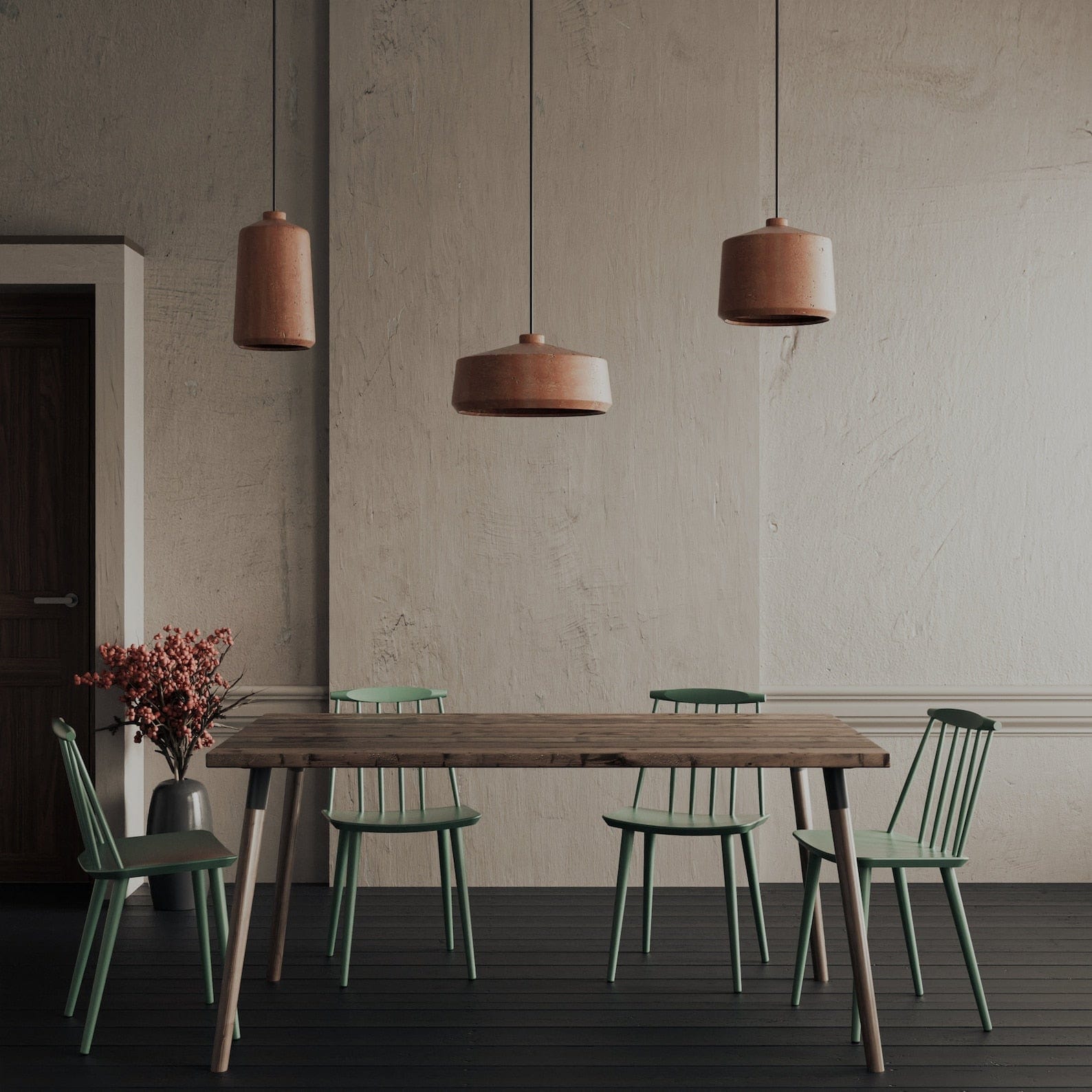 7MAGOKfurniture Kitchen & Dining Room Tables Dining Table, Reclaimed Wood on Danish Oak Legs | VINTAGE Collection