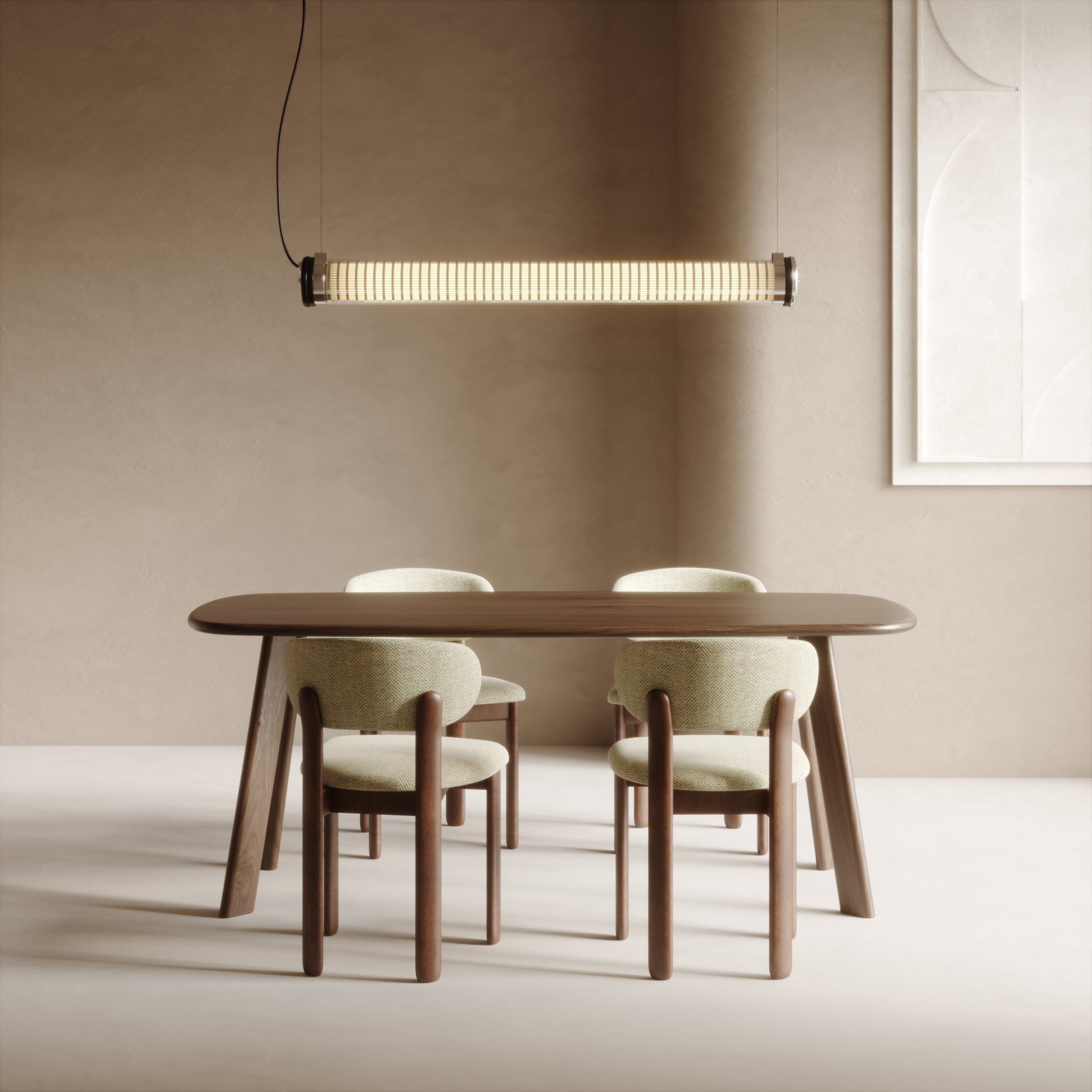 7MAGOKfurniture Kitchen & Dining Room Tables Oval Solid Oak Dining Table, Smoked or White Oak Finish | MILAN Collection