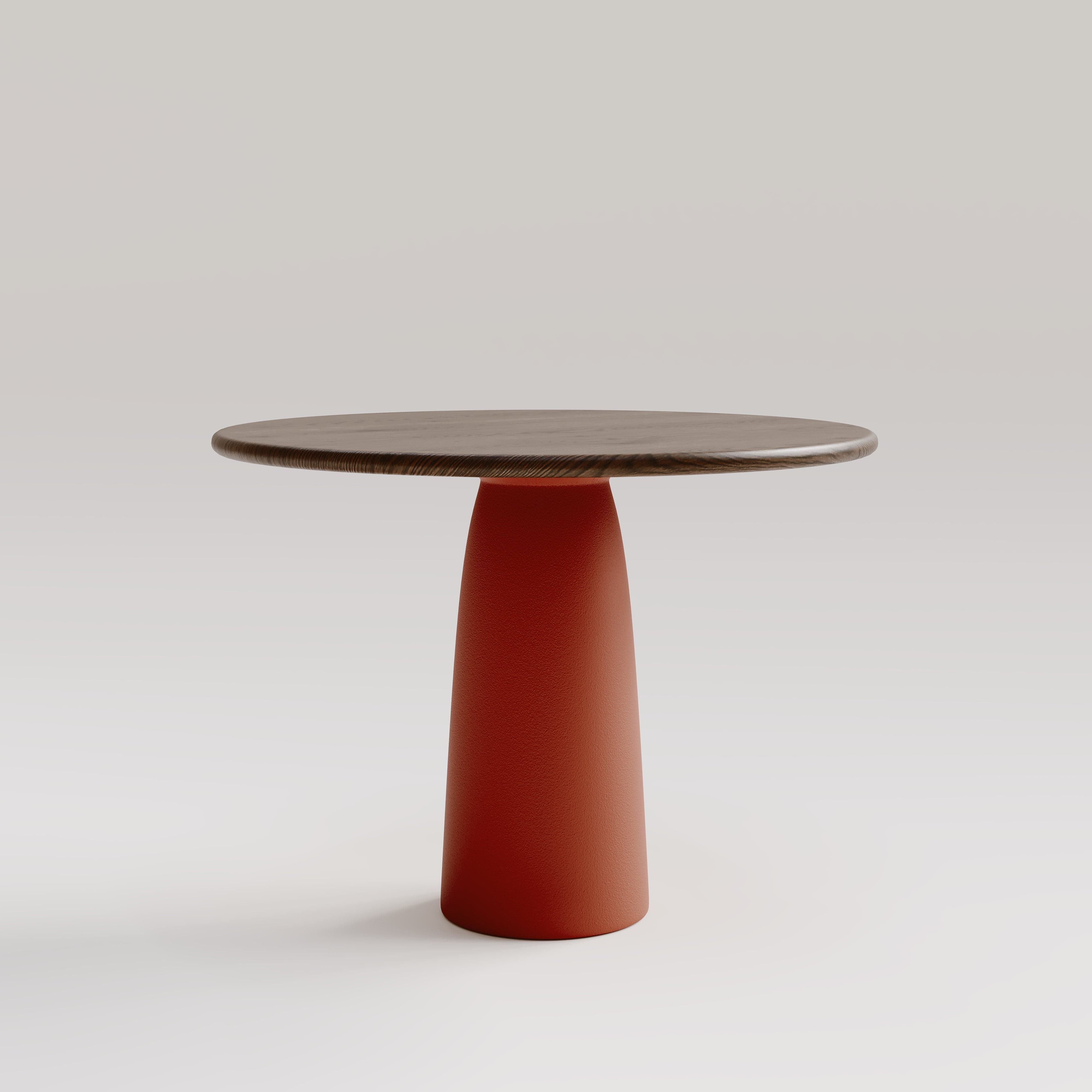 7MAGOKfurniture Kitchen & Dining Room Tables Round Dining Table, Central Pedestal Base, Solid Oak Top | KWIN Collection