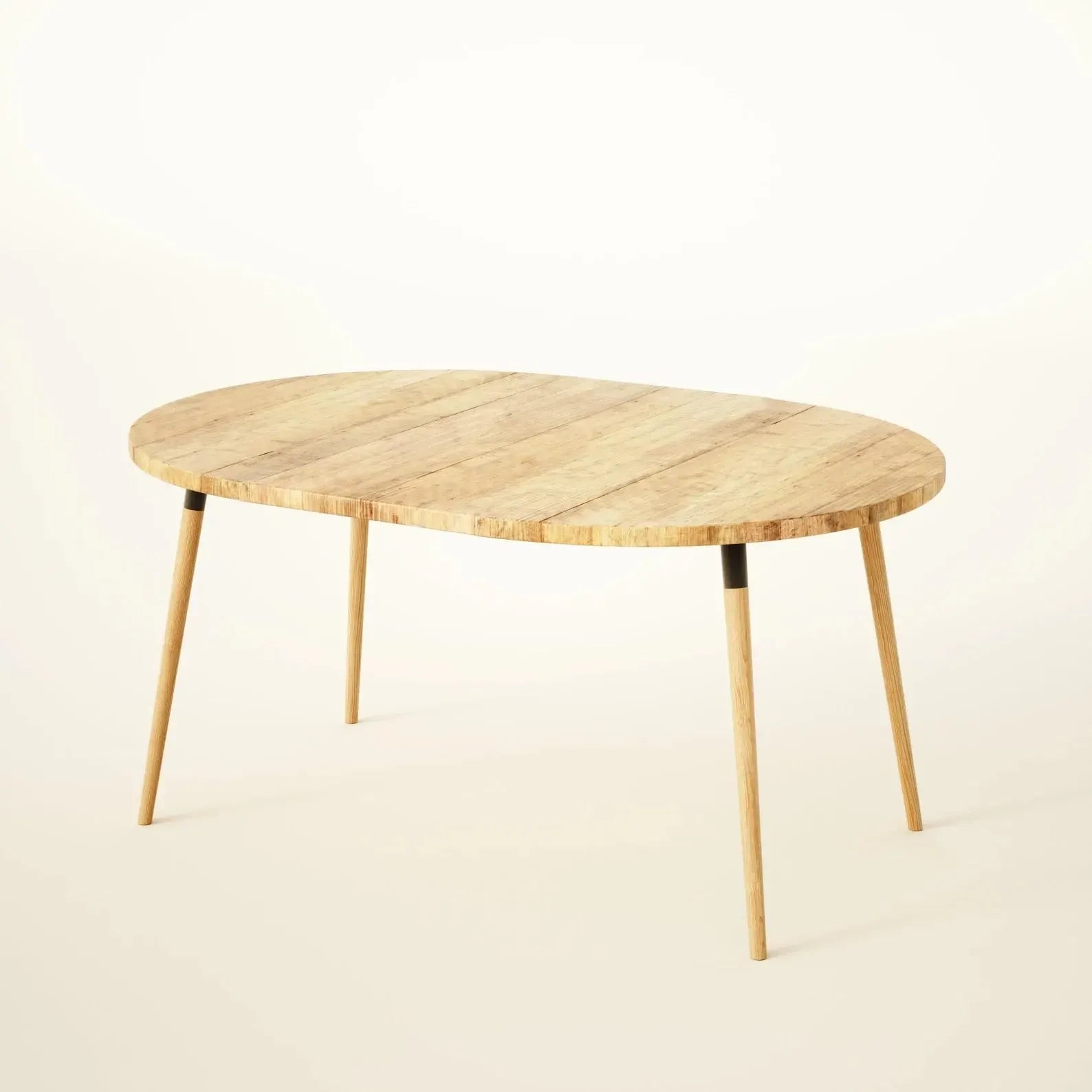 7MAGOKfurniture Kitchen & Dining Room Tables Round Extendable Dining Table in Reclaimed Wood & Solid Oak | VINTAGE Collection