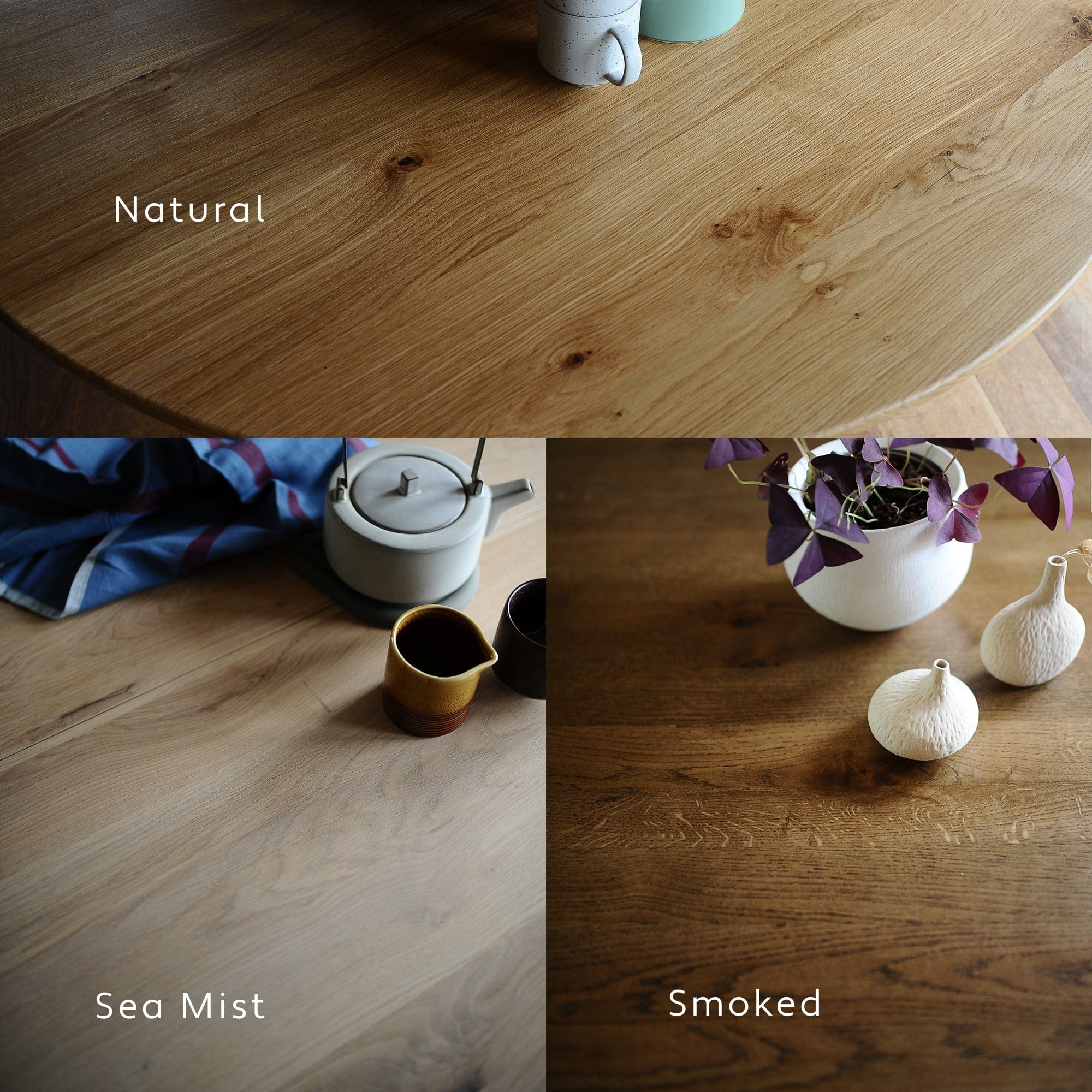 7MAGOKfurniture Kitchen & Dining Room Tables Round Oak Dining Table, 4 seater & 6 Seater Options | OAKWELL Collection