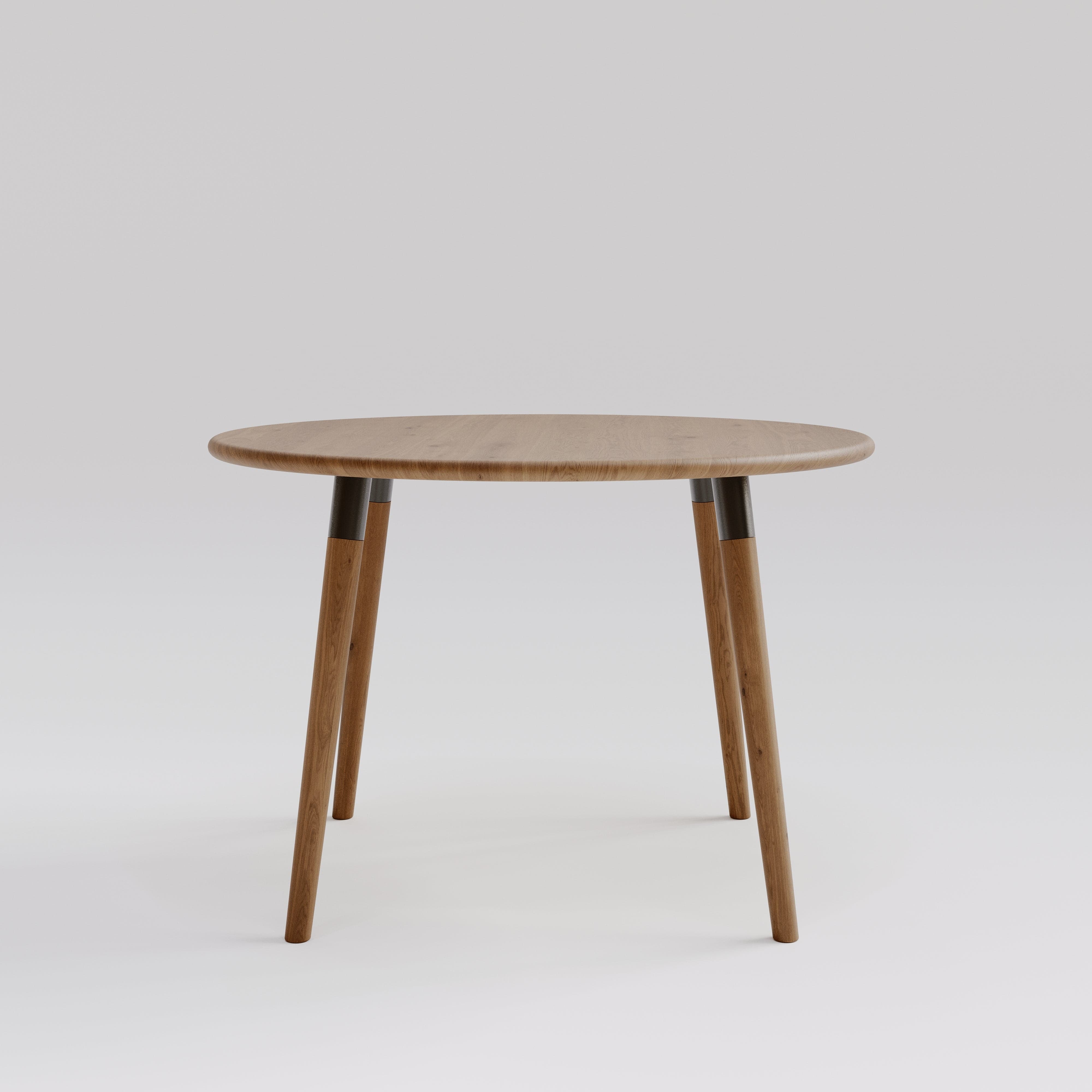 7MAGOKfurniture Kitchen & Dining Room Tables Round Solid Oak Dining Table, Seats 2–6, Custom Finish | KALMA Collection