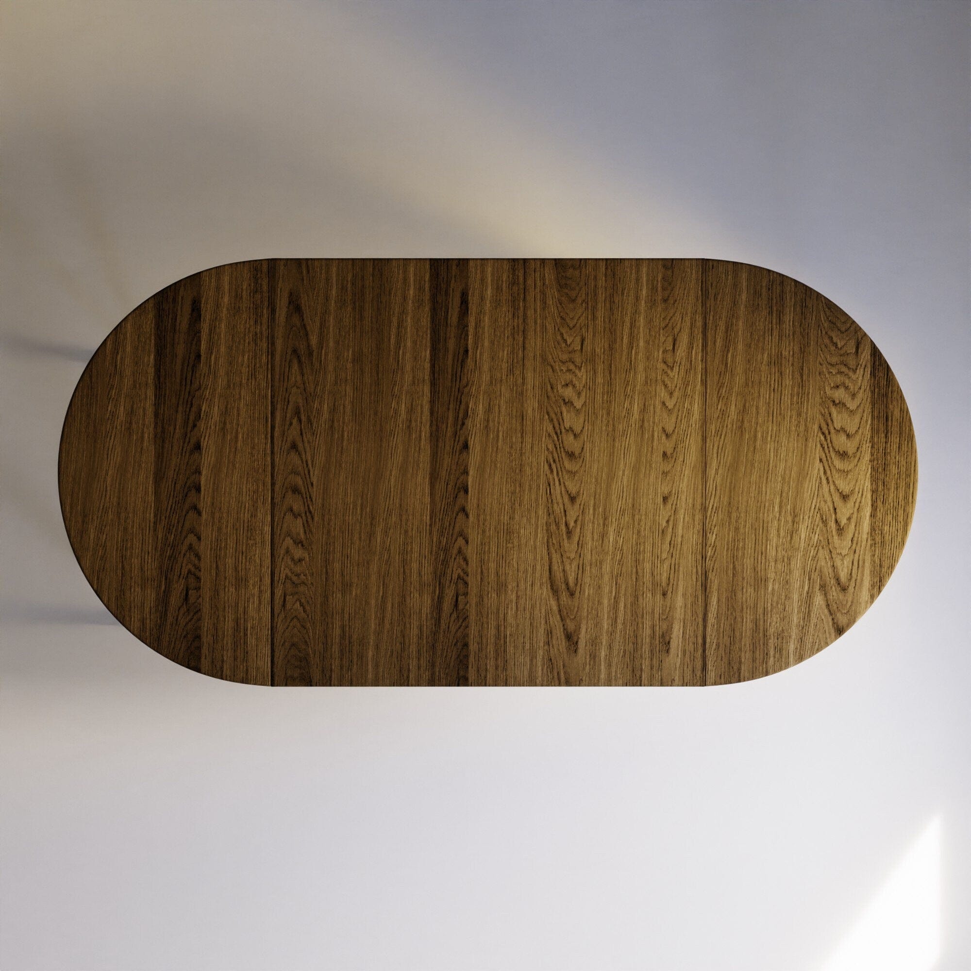 7MAGOKfurniture Kitchen & Dining Room Tables Round-to-Oval Extendable Solid Oak Dining Table, Swiss Edge | KANTAR Collection