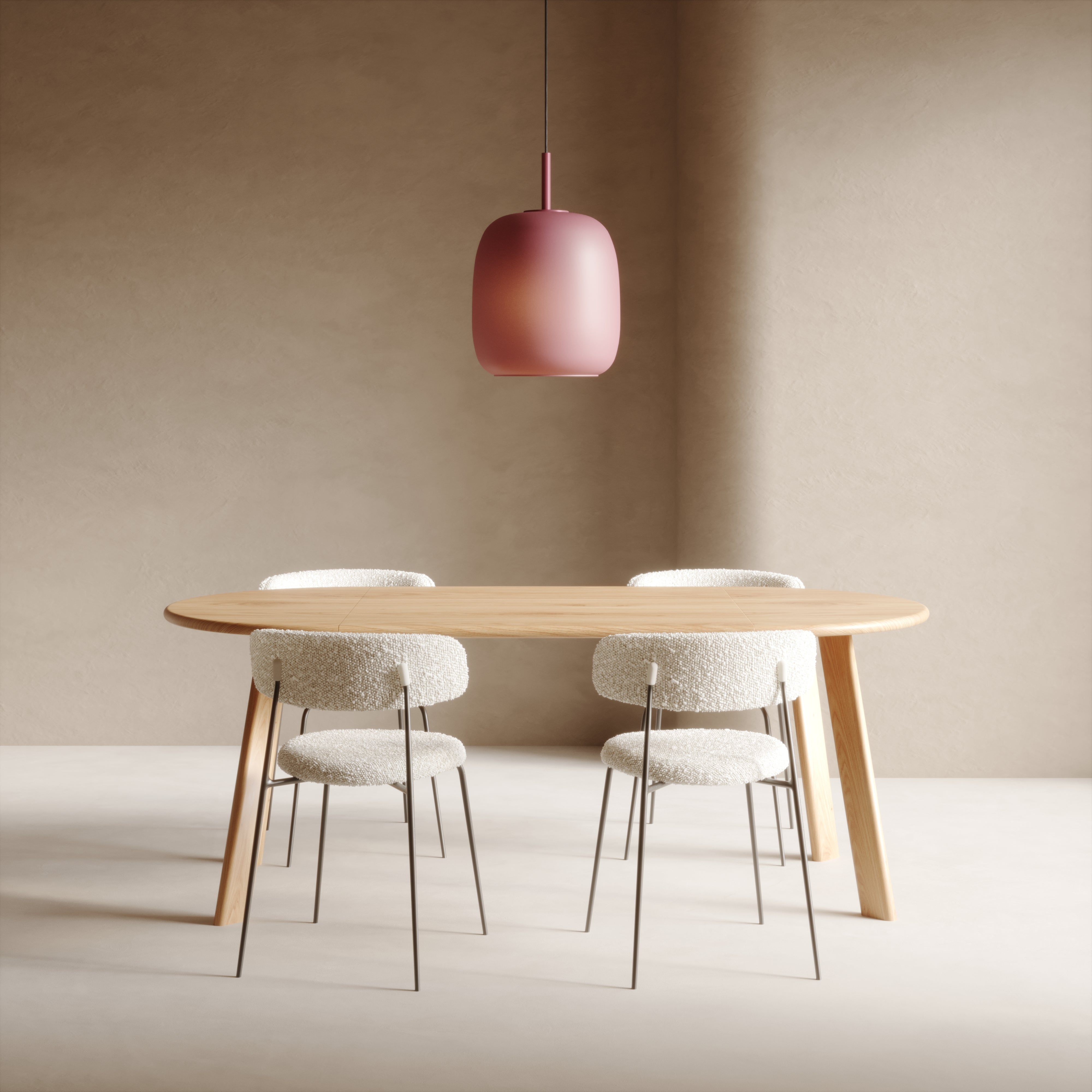 NEW "Everest" Dining Chair, Made in Europe / plush textured fabric in White