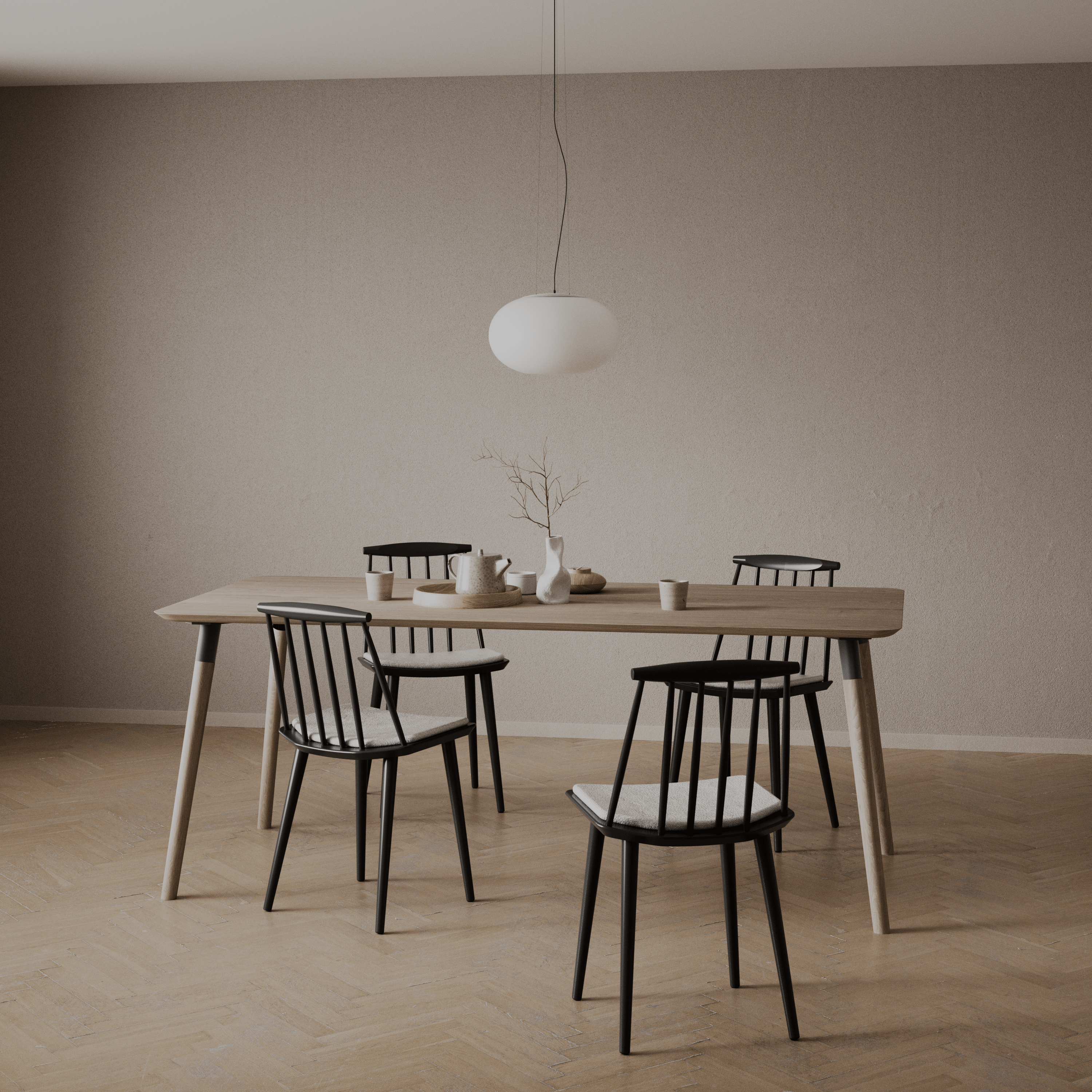 Dining Table, Sustainable Solid Oak, Colour and Size Options, Customisable / SOPHIA Collection