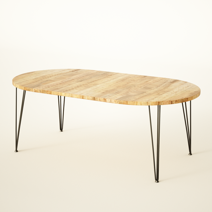 Round Extendable Table, Authentic Reclaimed wood / RECLAIMED Collection