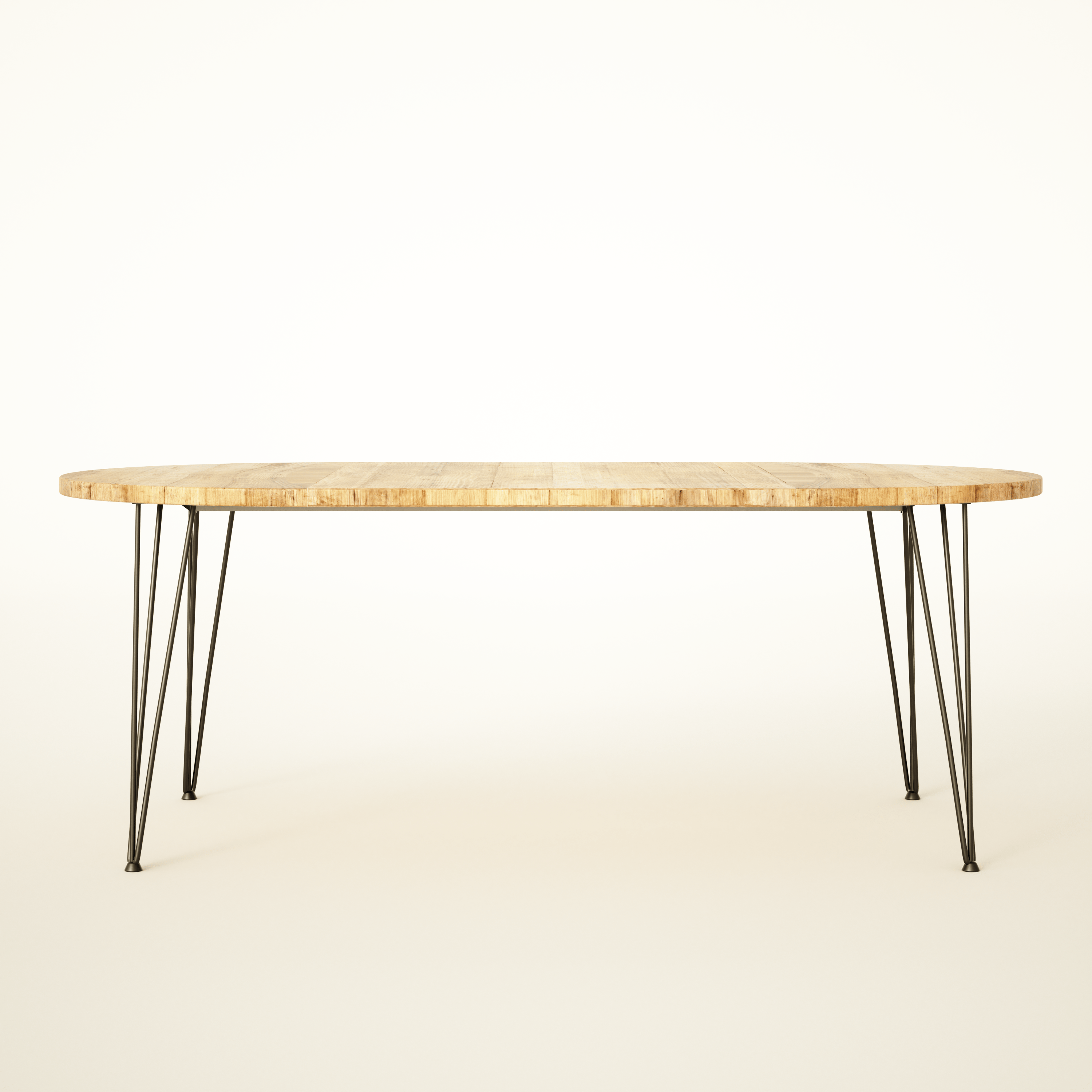 Runder ausziehbarer Tisch, authentisches Altholz / RECLAIMED-Kollektion