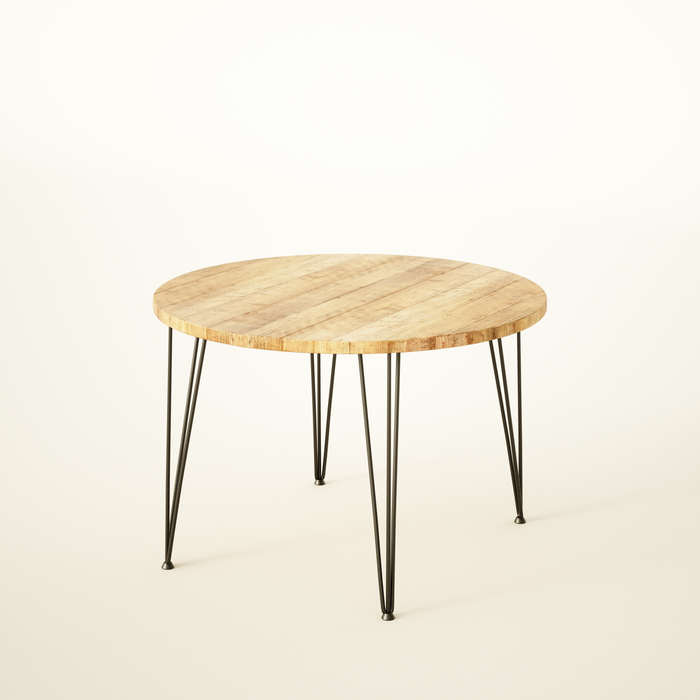 Round Dining Table, 4 & 6 Seater, Authentic Reclaimed Wood / RECLAIMED Collection